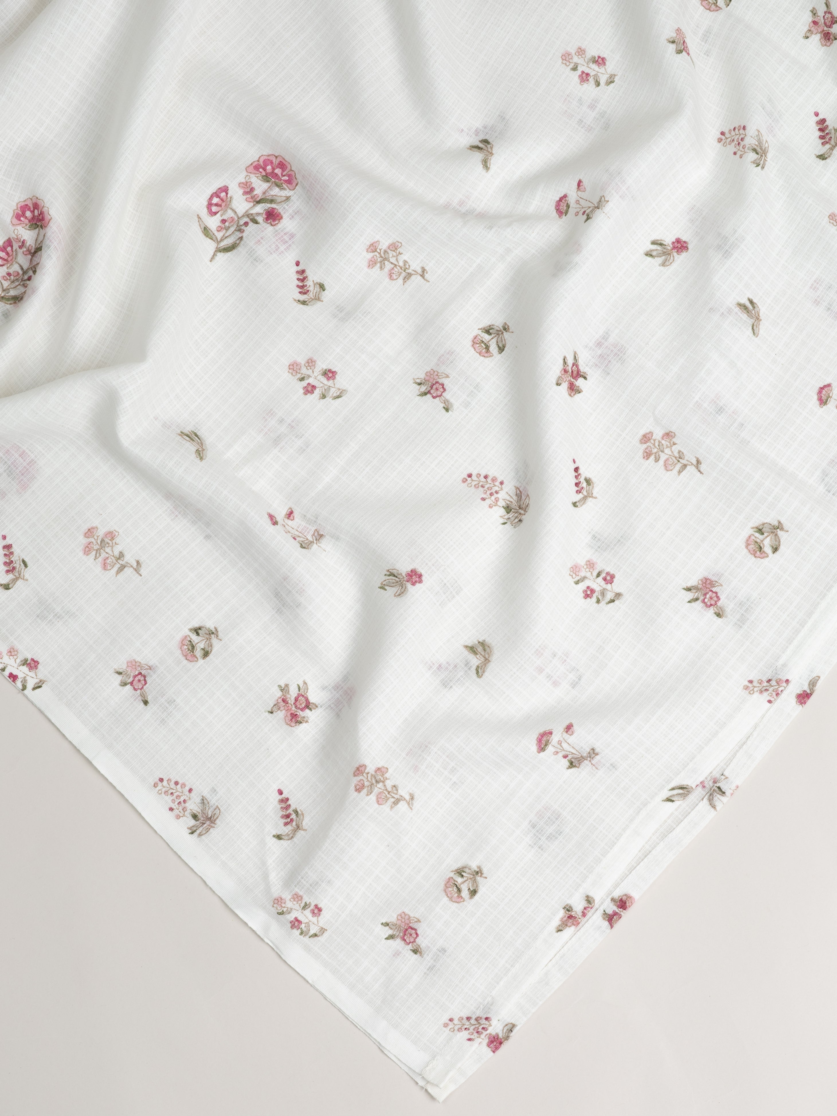 Maanvi Kota Doria Block Printed Dupatta