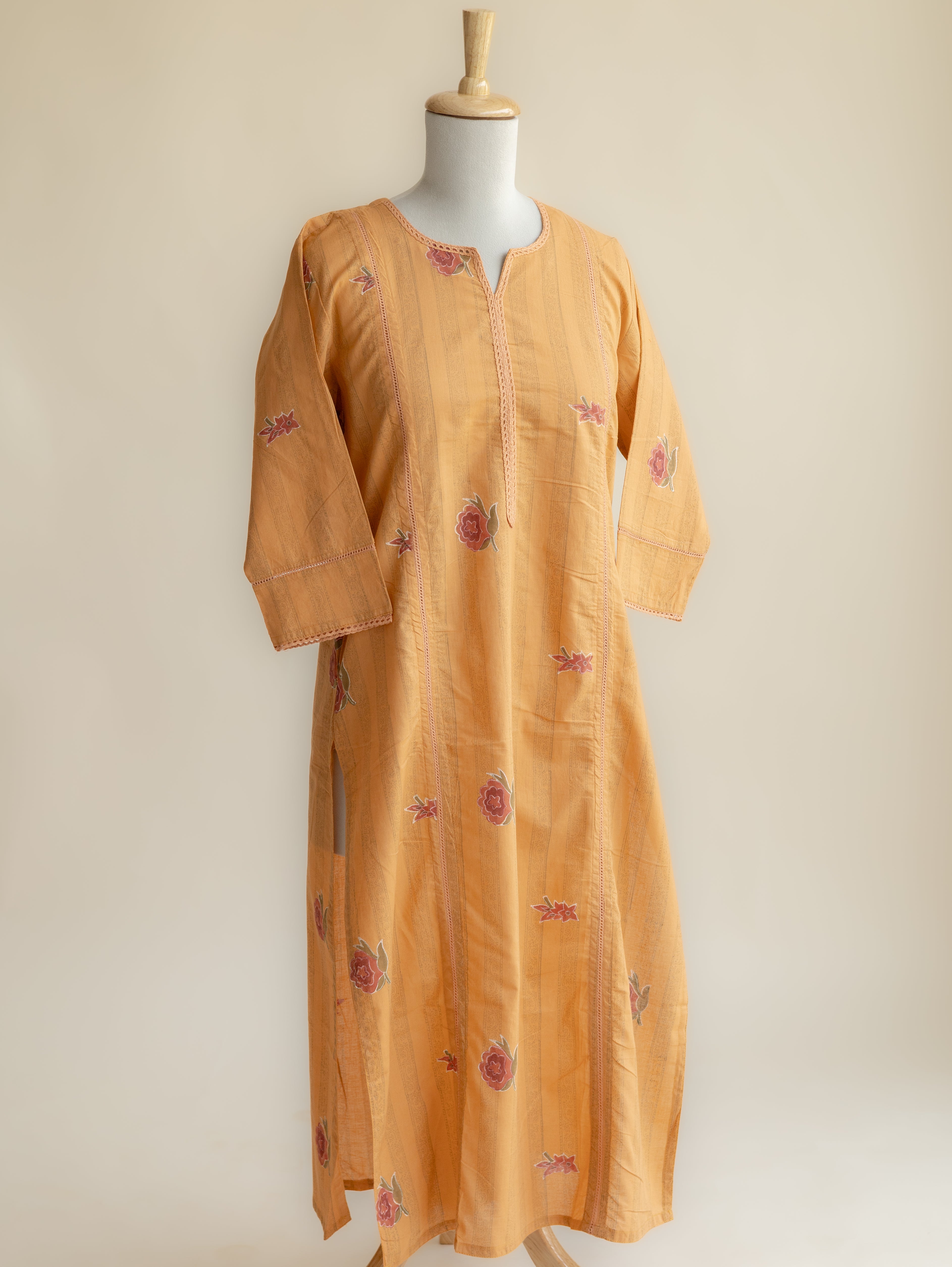 Jahana Cotton Block Printed Straight Kurta