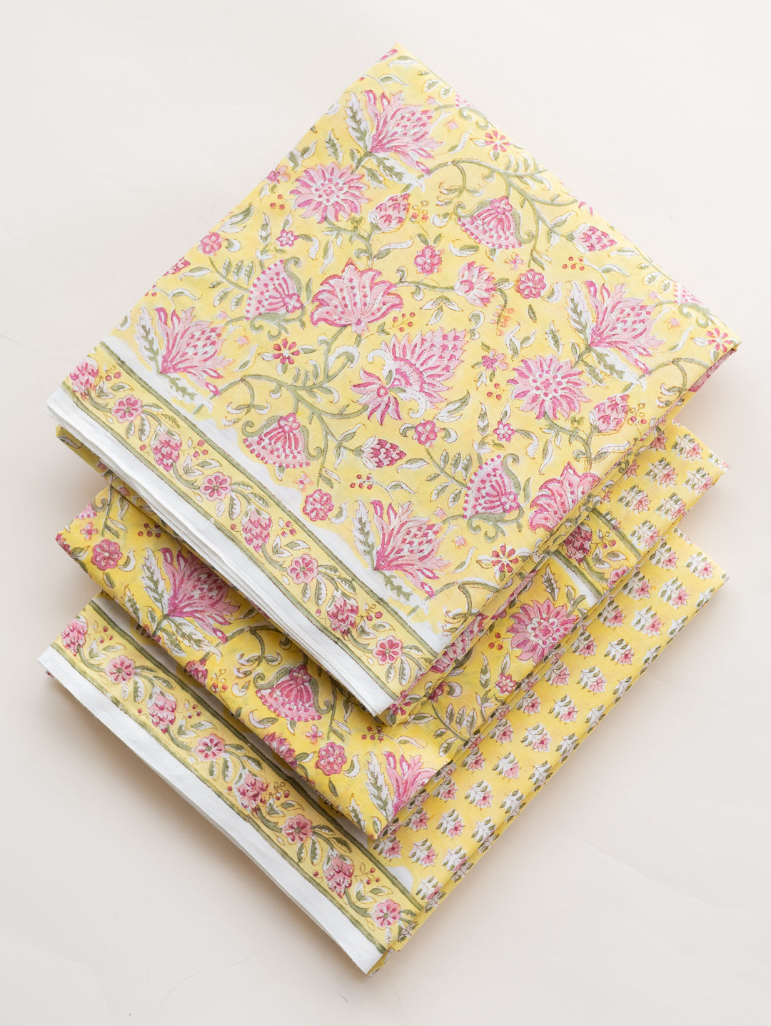 Cotton Block Printed Unstitched Suit Set - 3 Piece