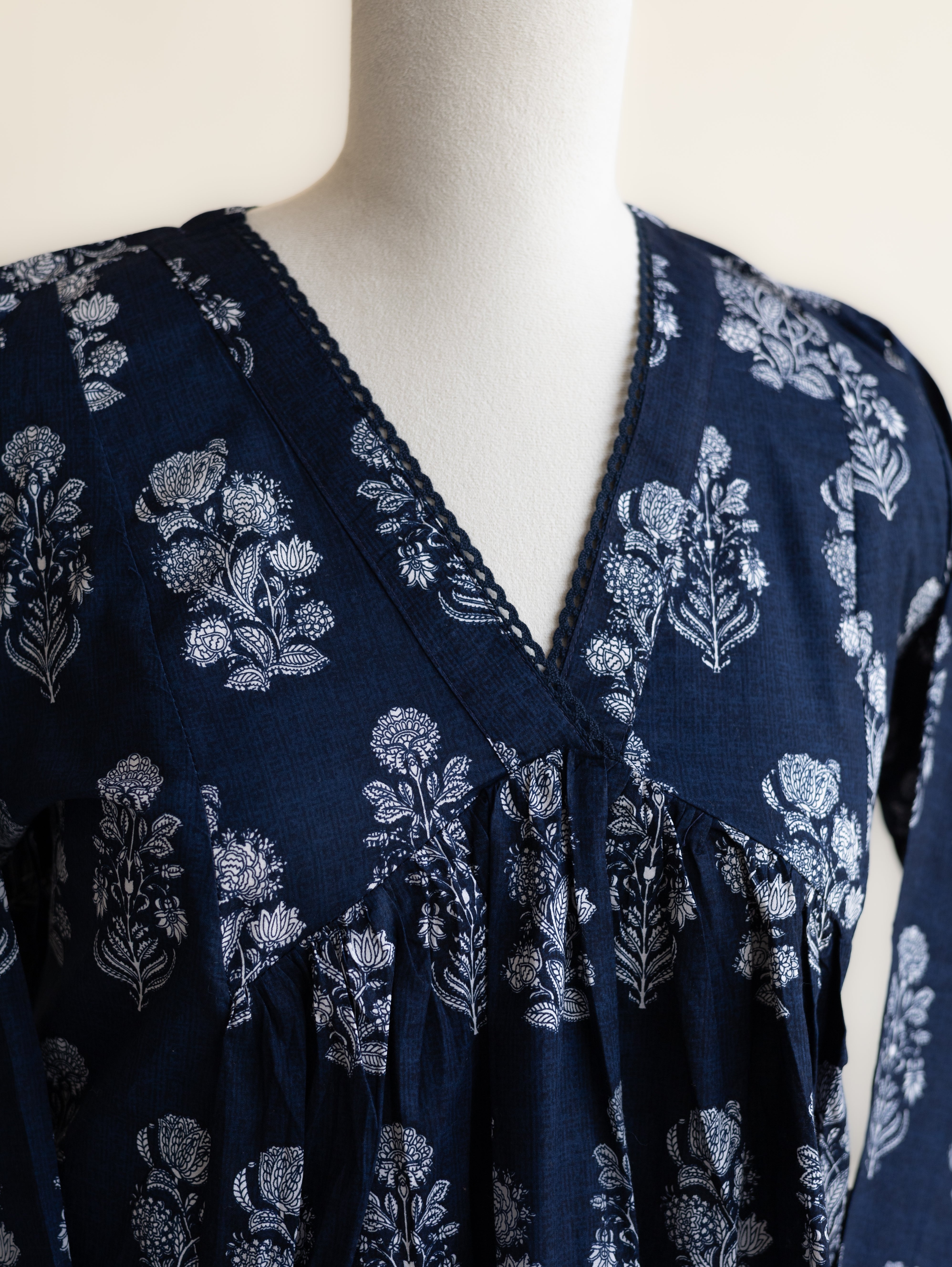 Clara Cotton Printed A-Line Kurta