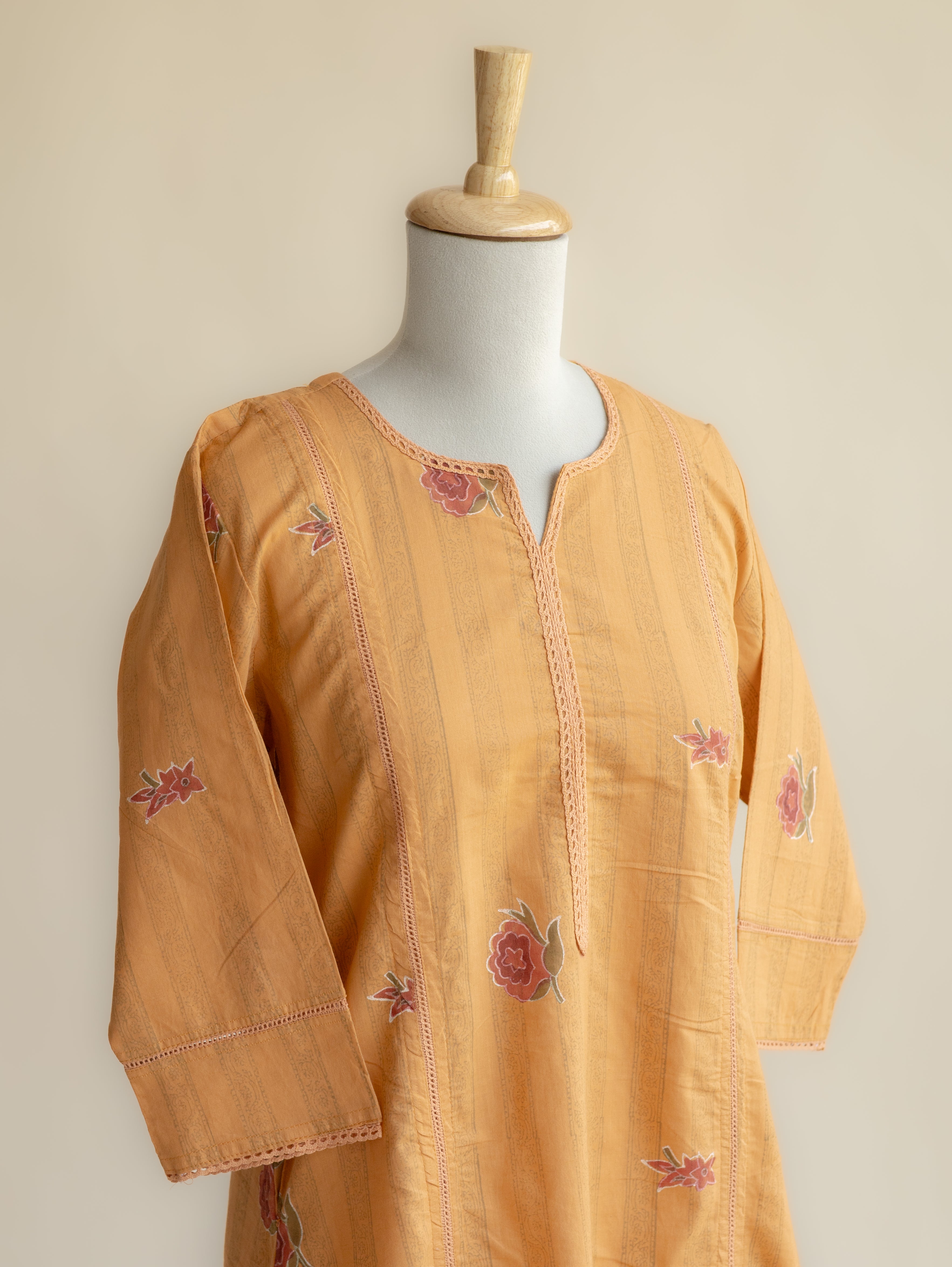 Jahana Cotton Block Printed Straight Kurta