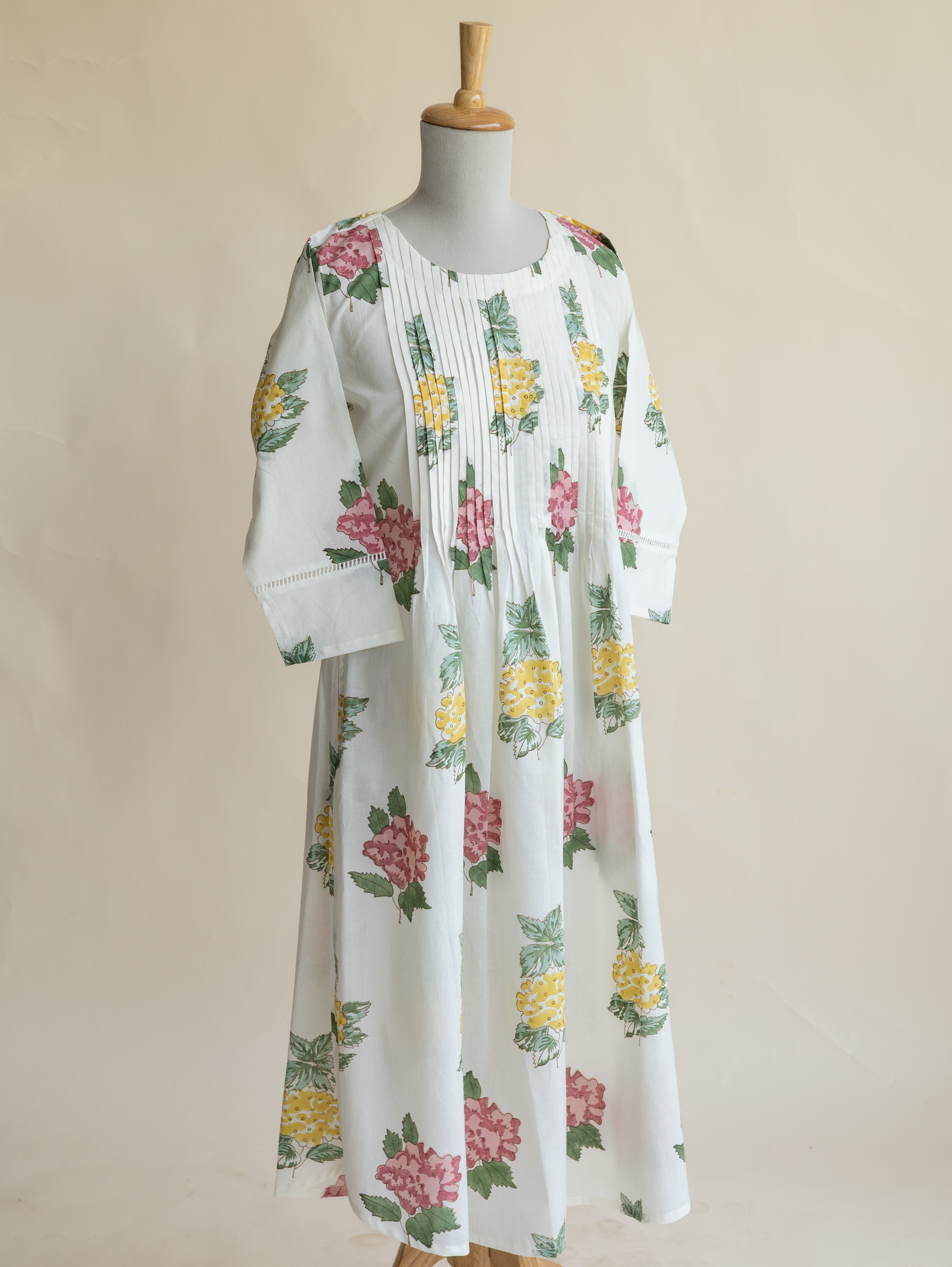 Prajakta Cotton Block Printed A-Line Kurta