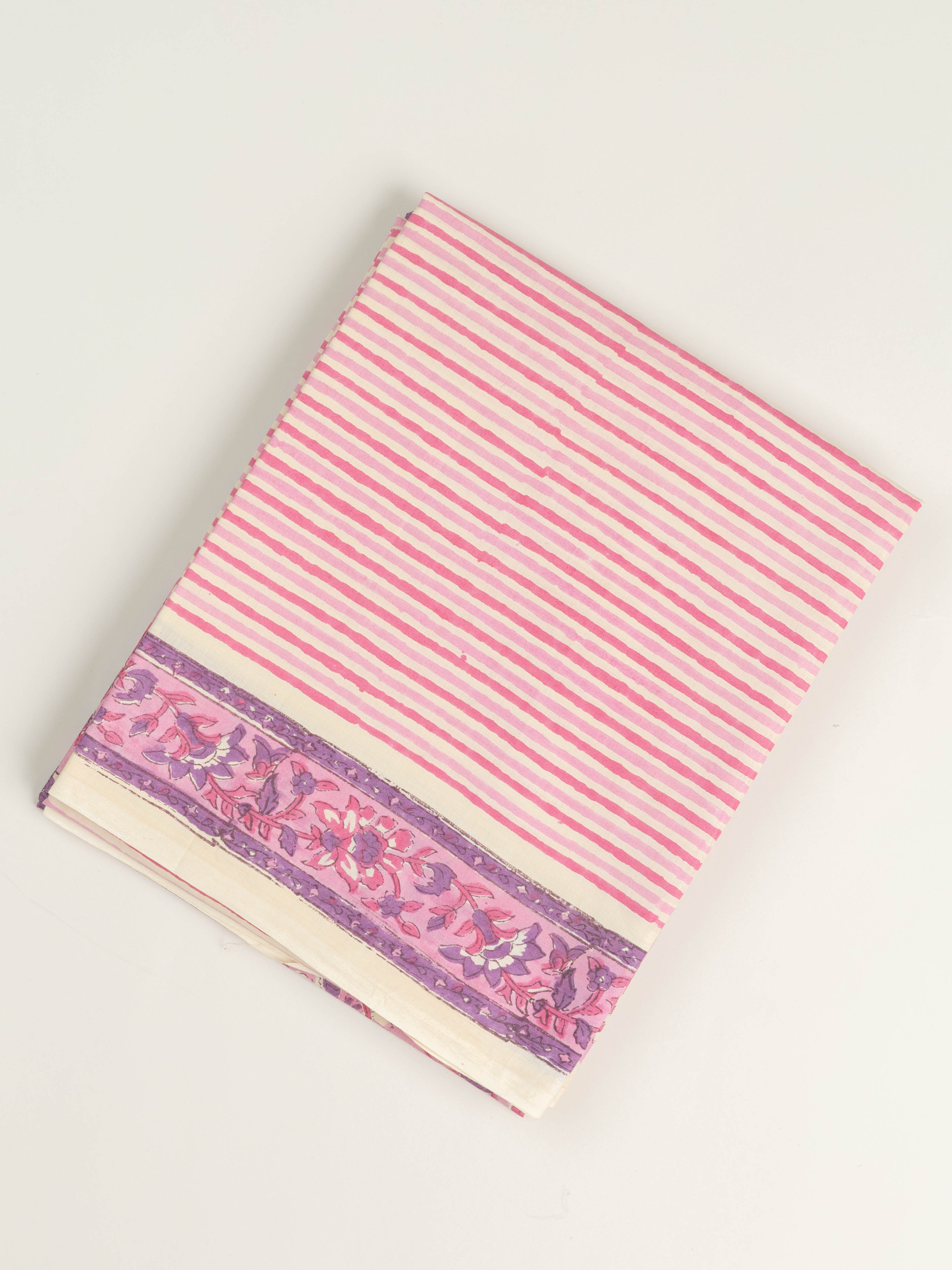 Aroma Cotton Block Printed Unstitched Suit Set - 3 Piece