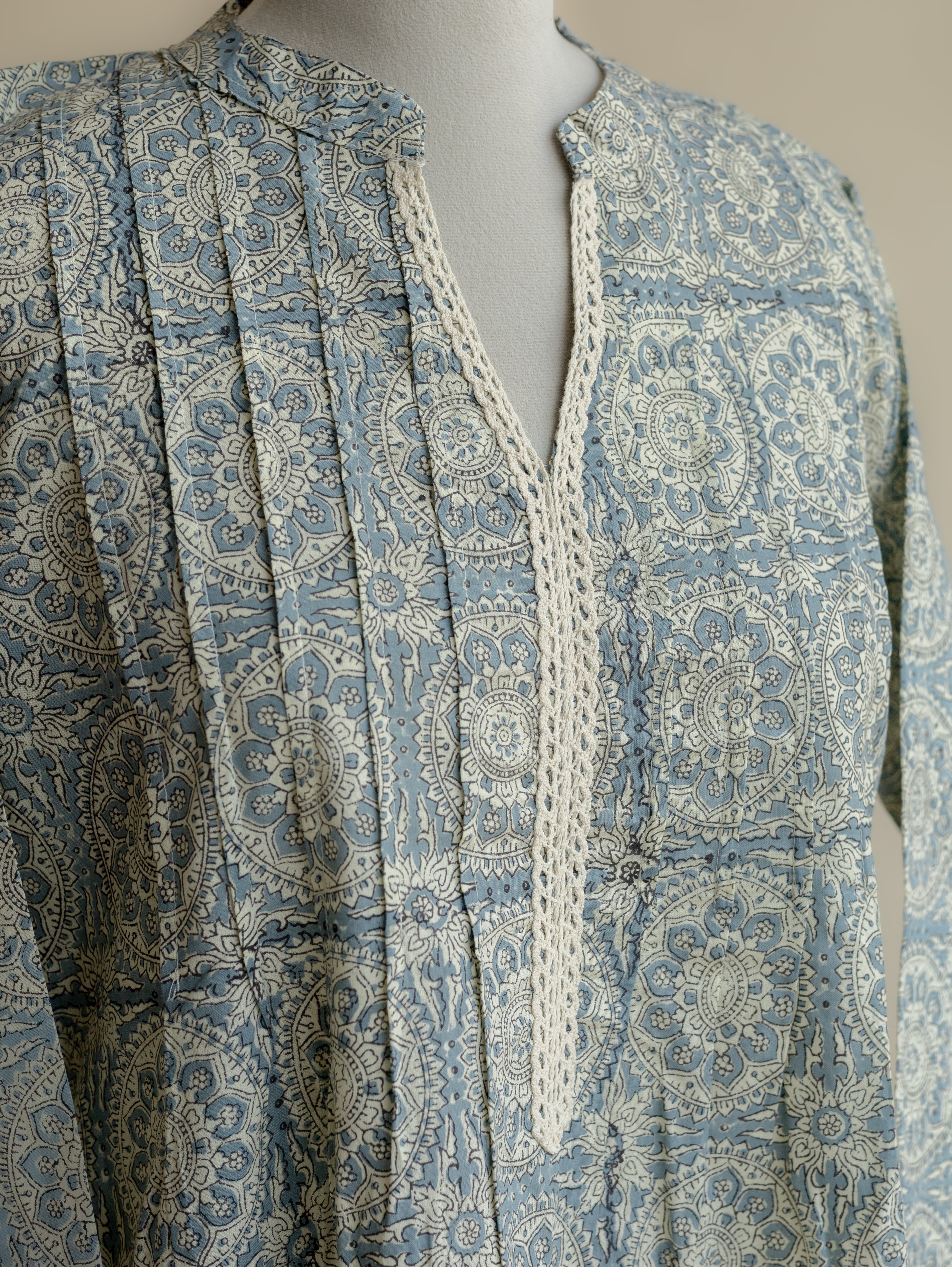 Yashitha Cotton Block Printed A-Line Kurta