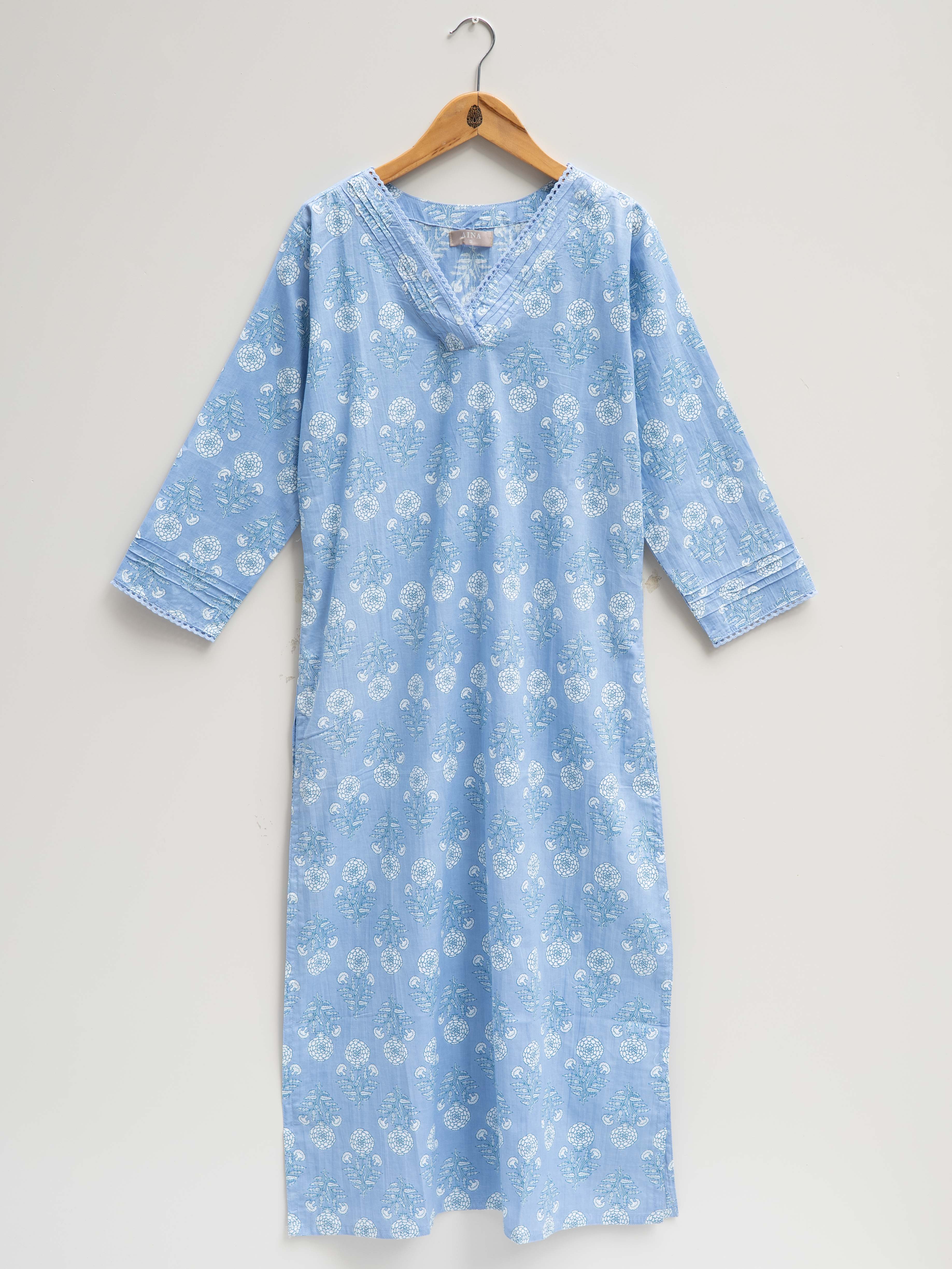 Cotton Printed Straight Kurta