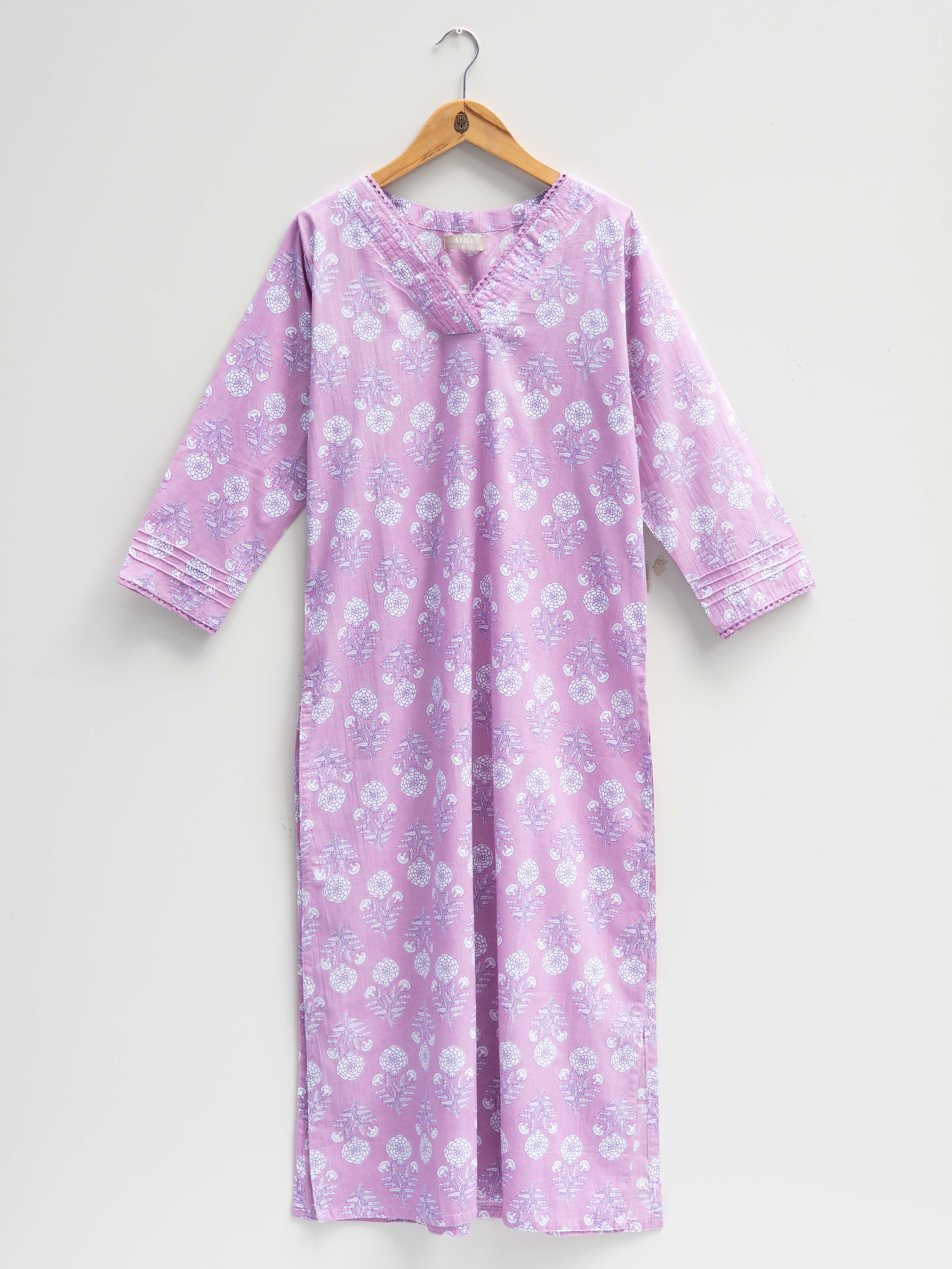 Cotton Printed Straight Kurta