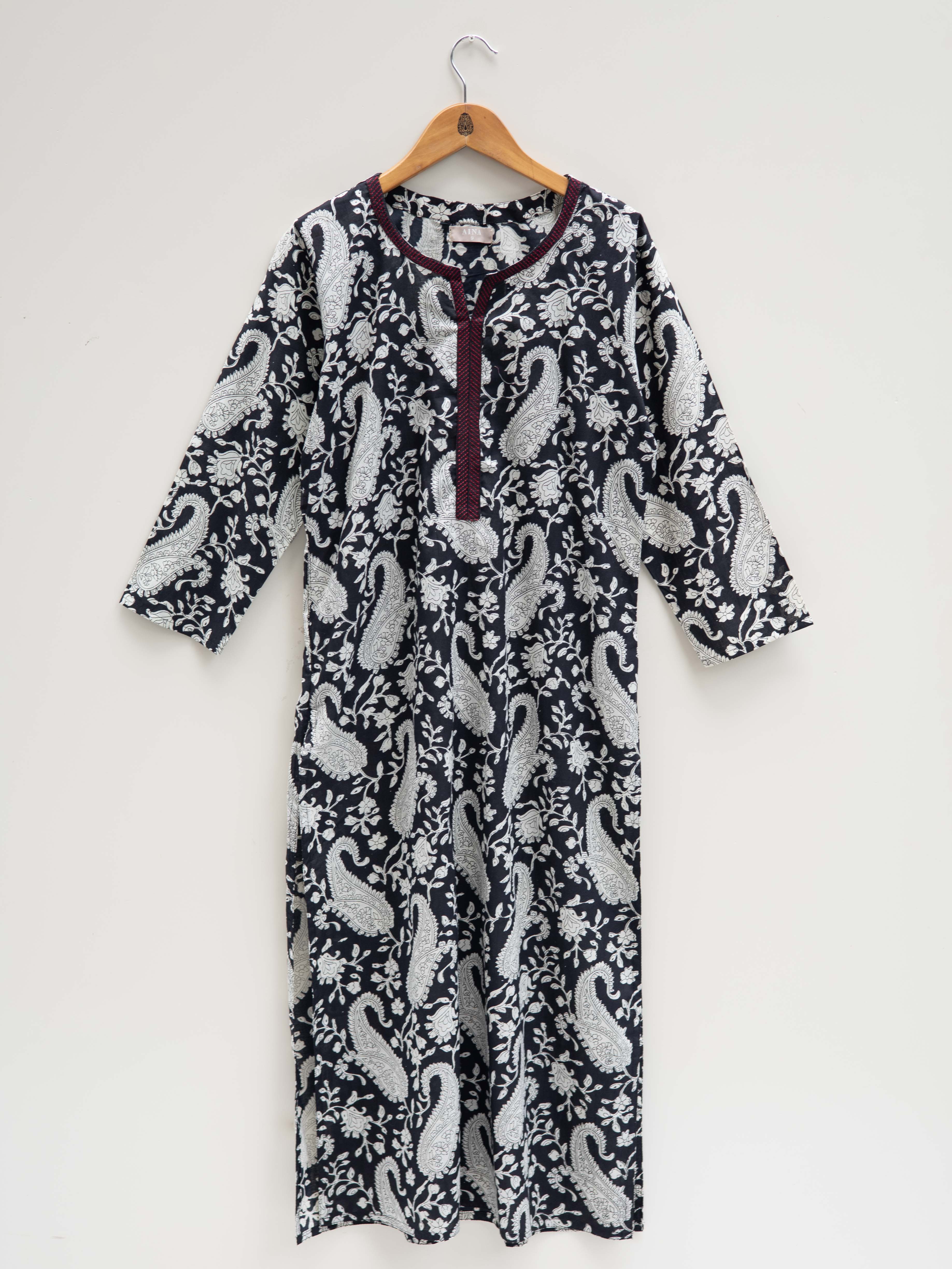 Cotton Printed Straight Kurta