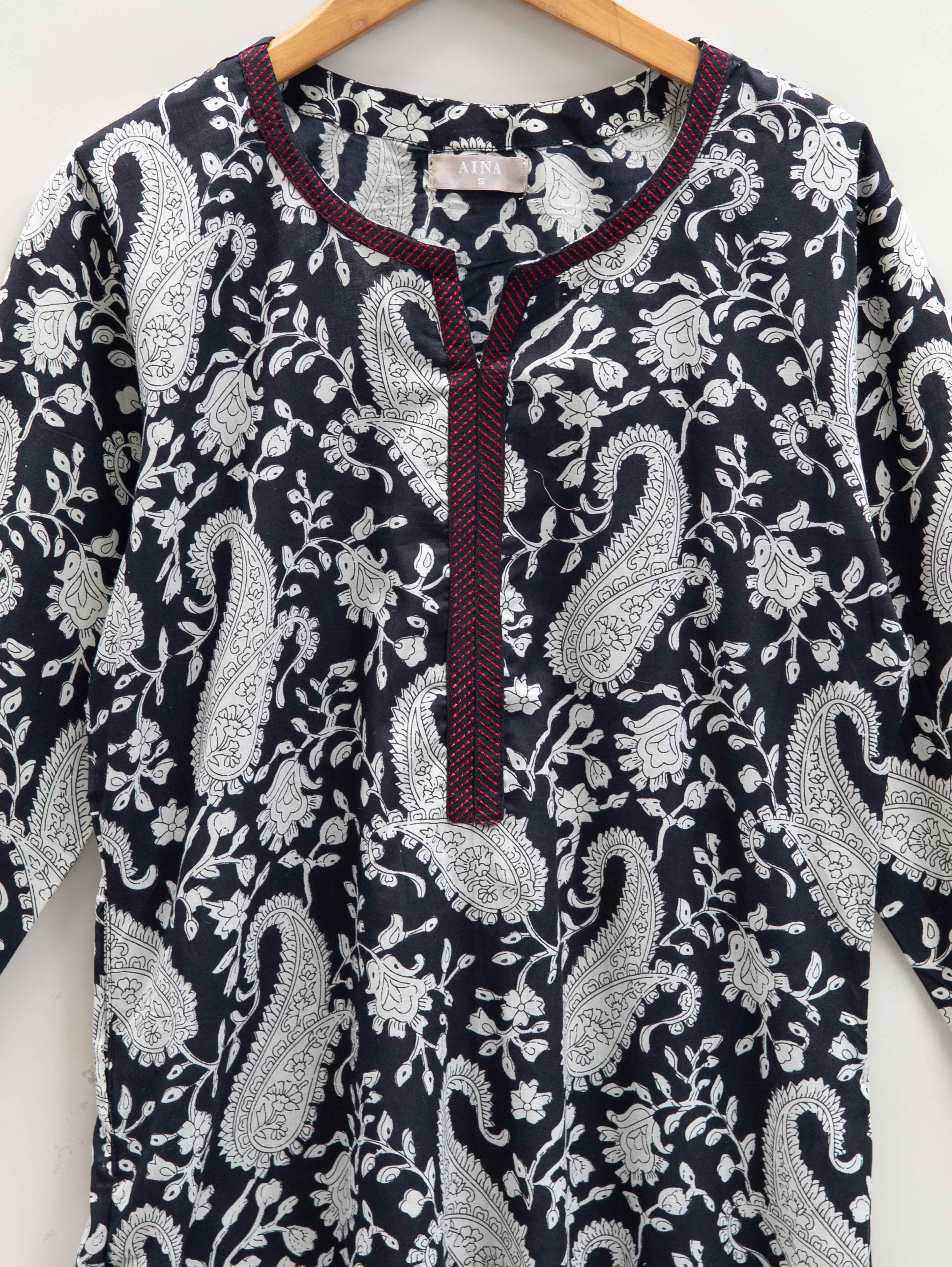 Cotton Printed Straight Kurta