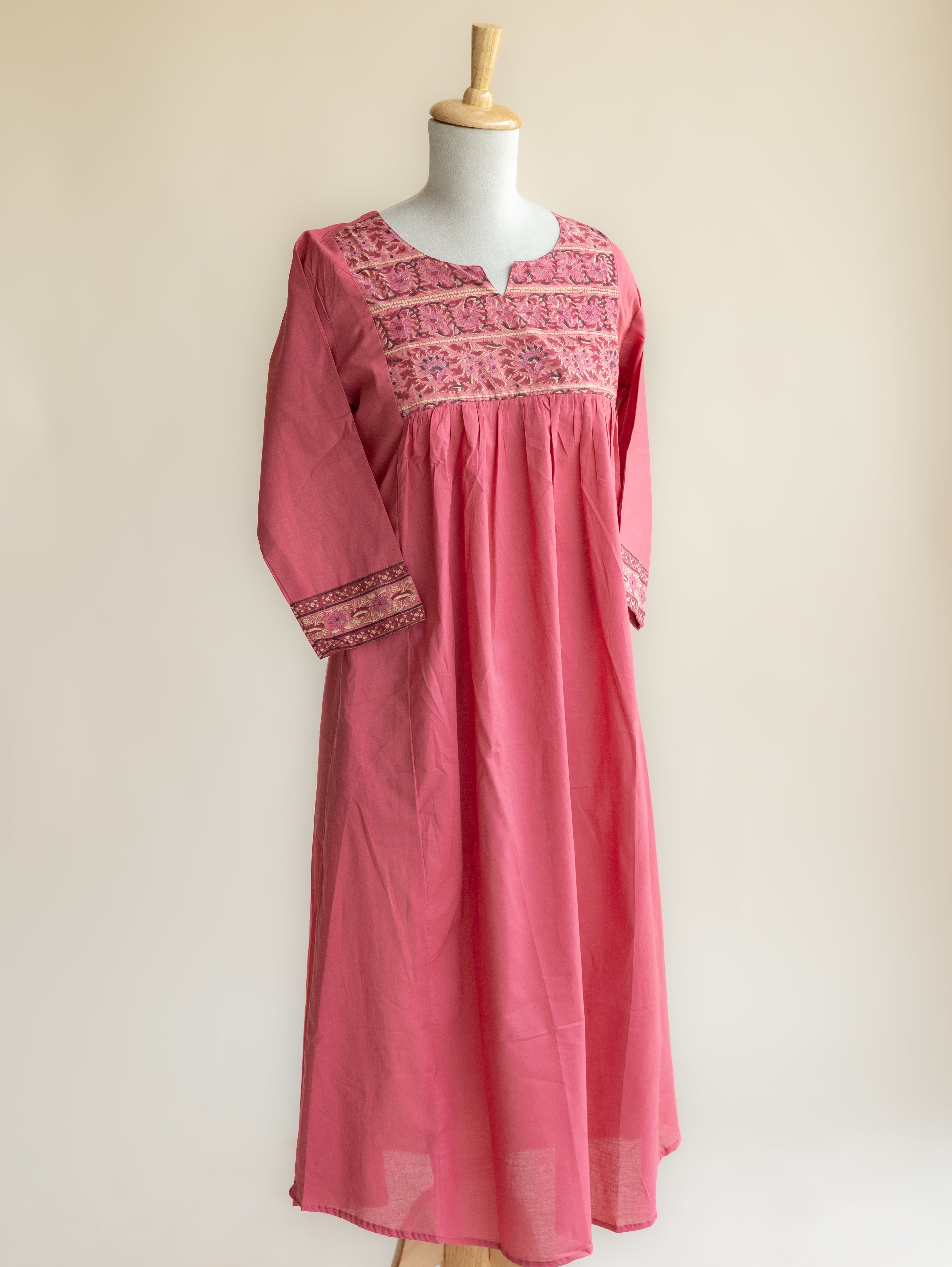 Shahza Cotton Plain A-Line Kurta