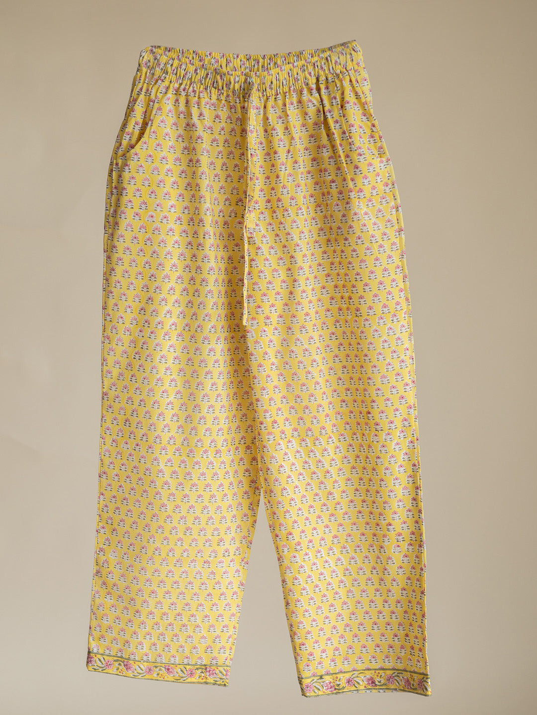 Rutvi Cotton Block Printed A-Line Suit Set
