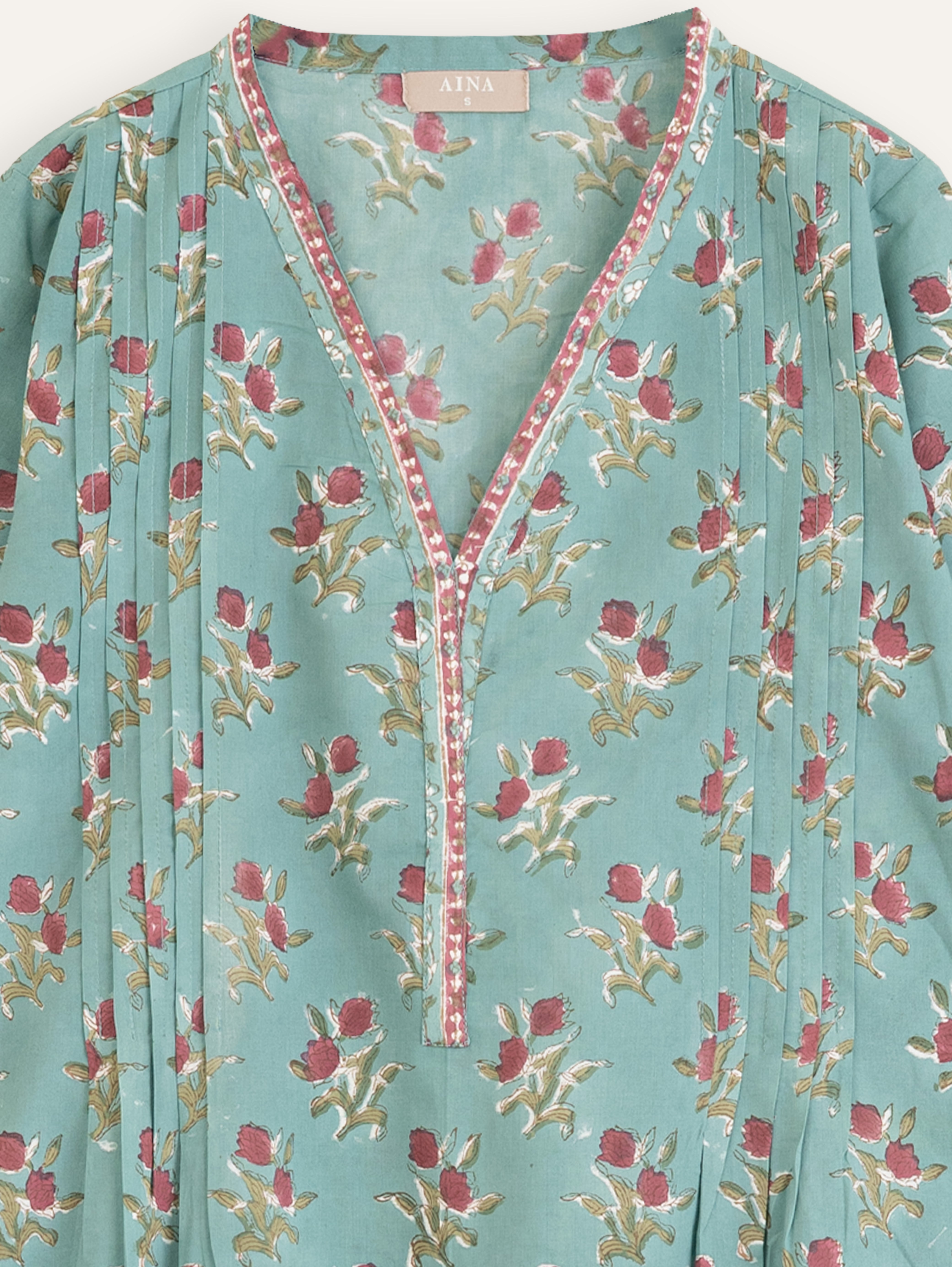 Devika Cotton Block Printed A-Line Kurta