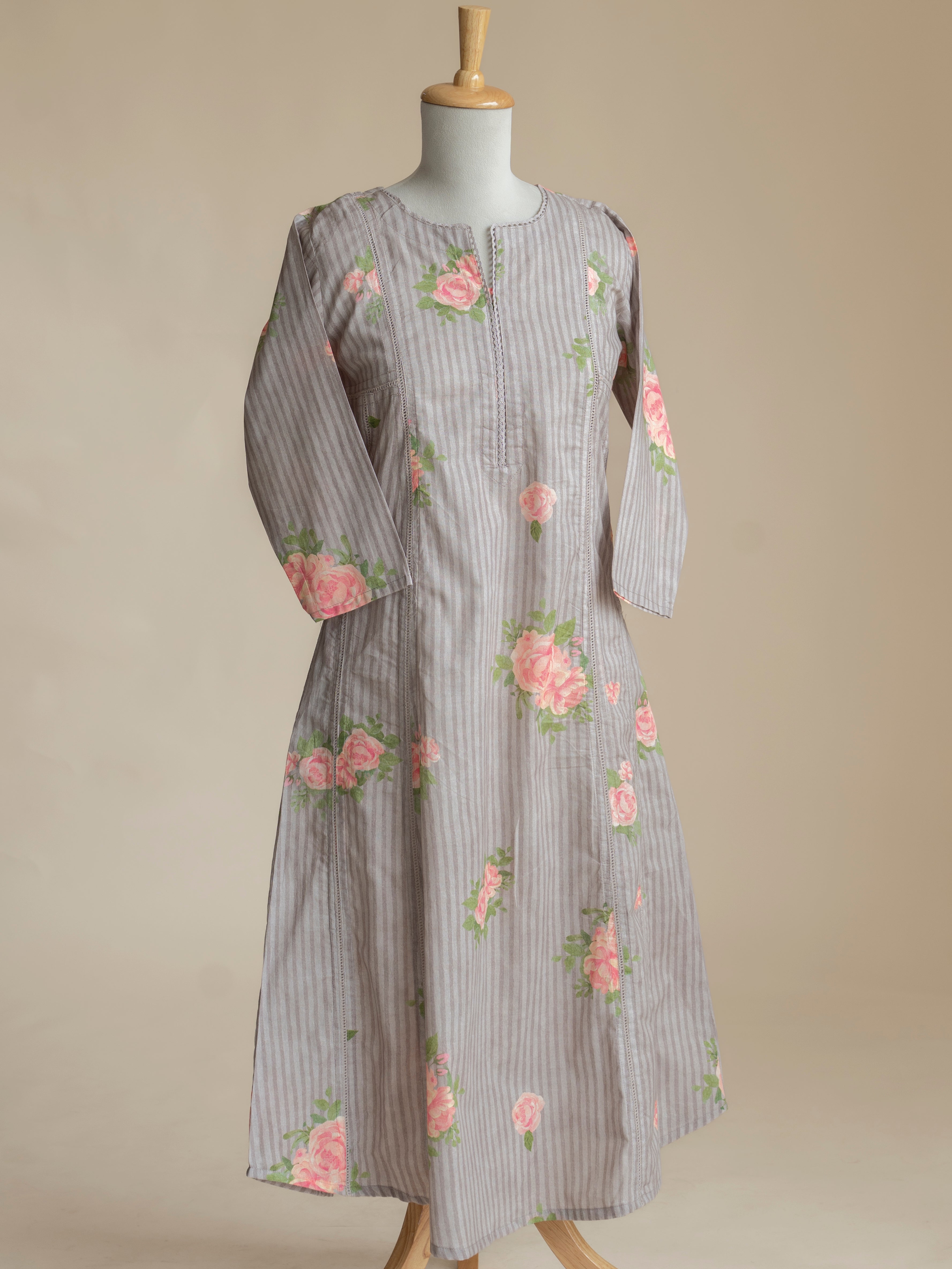 Gulnaaz Cotton Printed A-Line Kurta