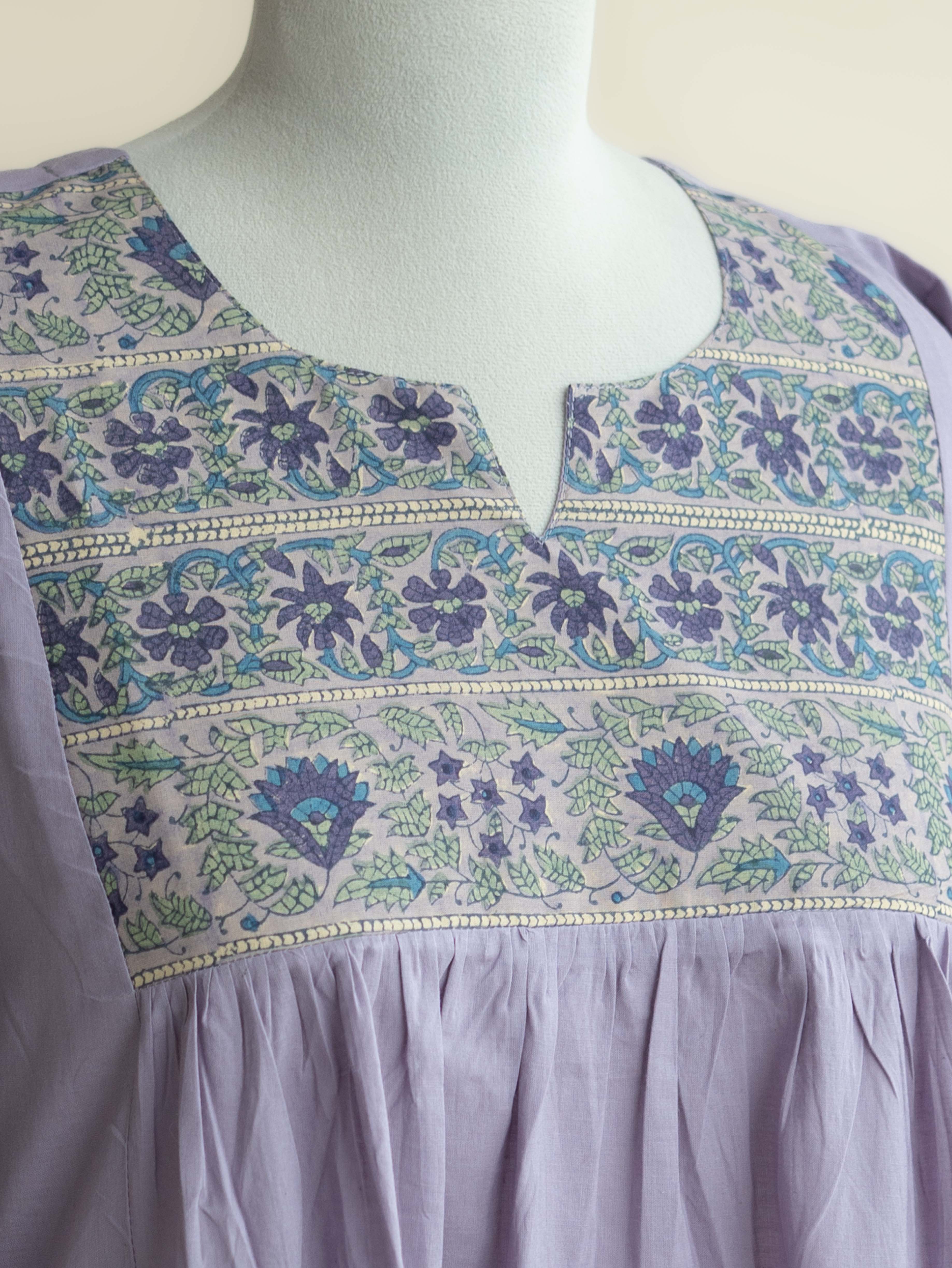 Arisha Cotton Plain A-Line Kurta