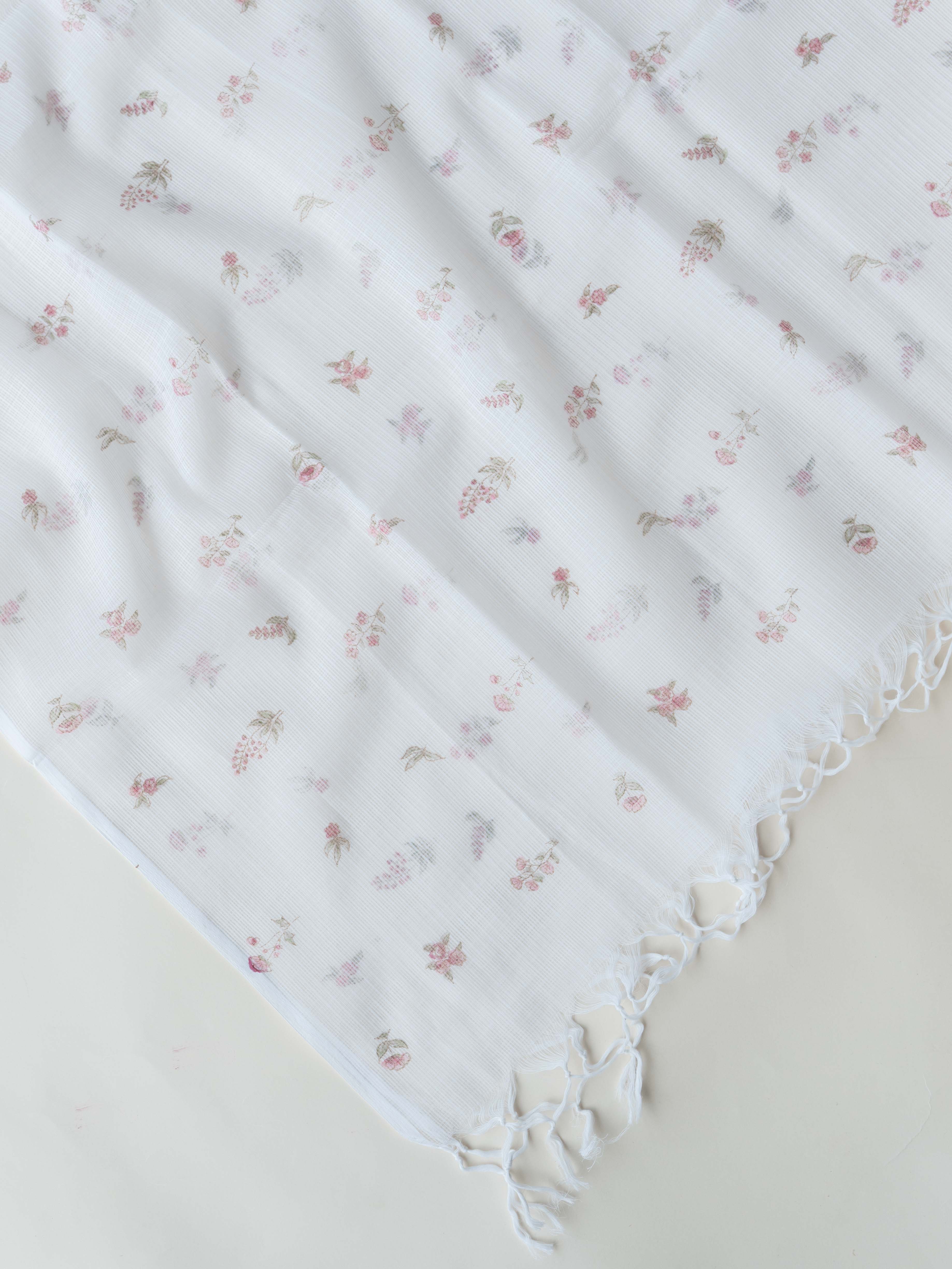 Ravina Cotton Block Printed Unstitched Suit Set - 3 Piece