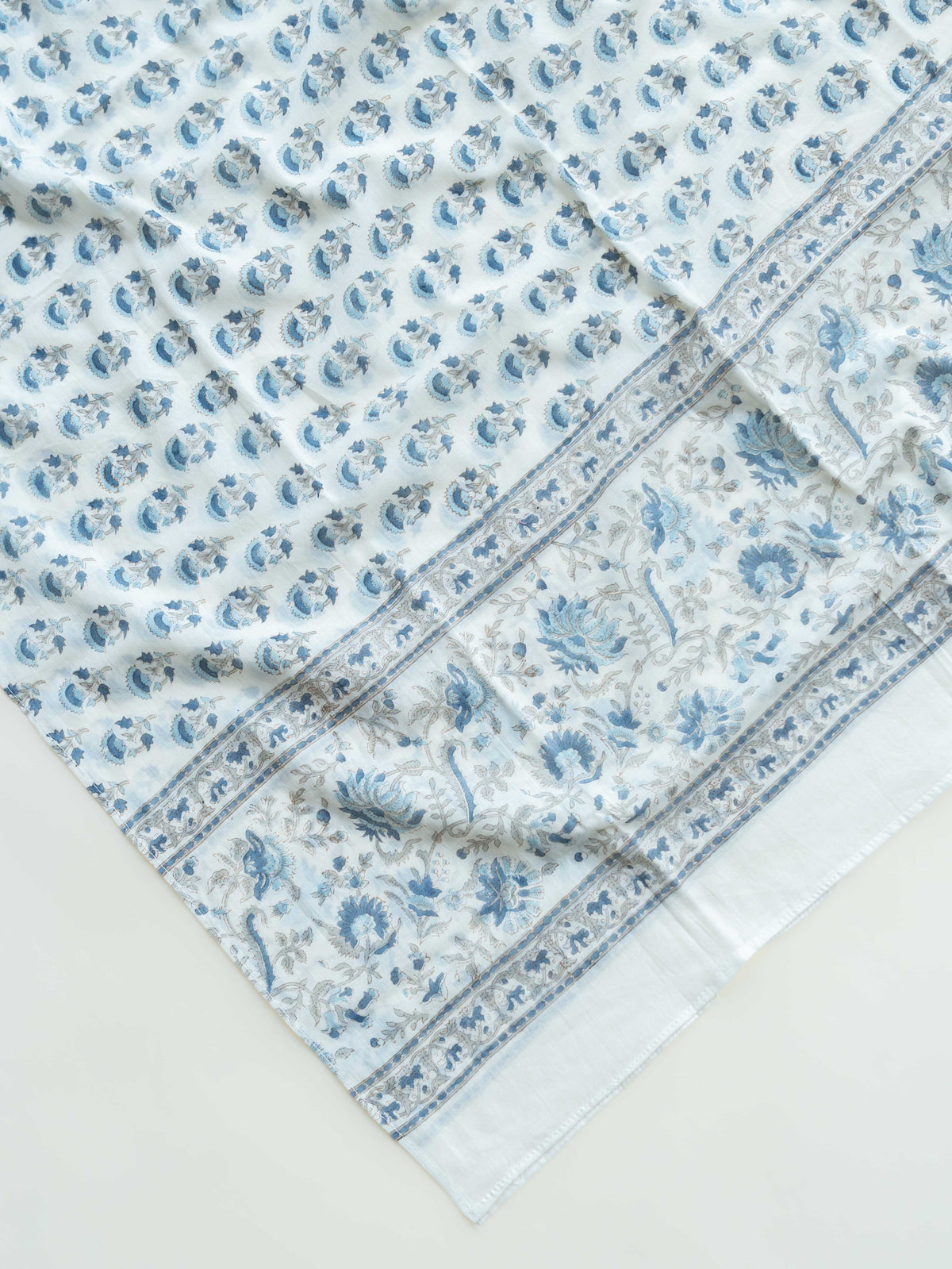 Asma Cotton Block Printed Unstitched Suit Set - 3 Piece