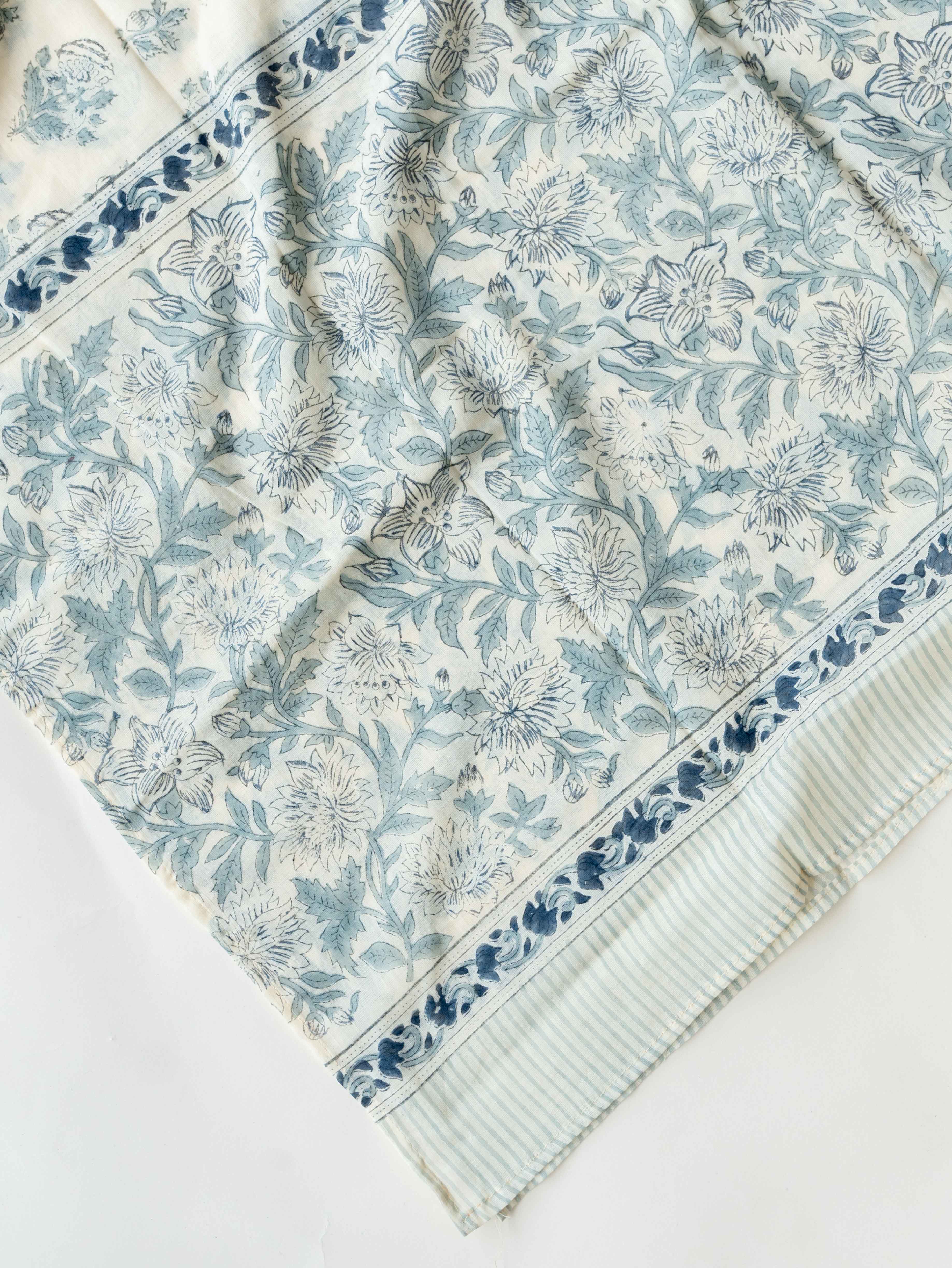 Ayushi Cotton Block Printed Unstitched Suit Set - 3 Piece