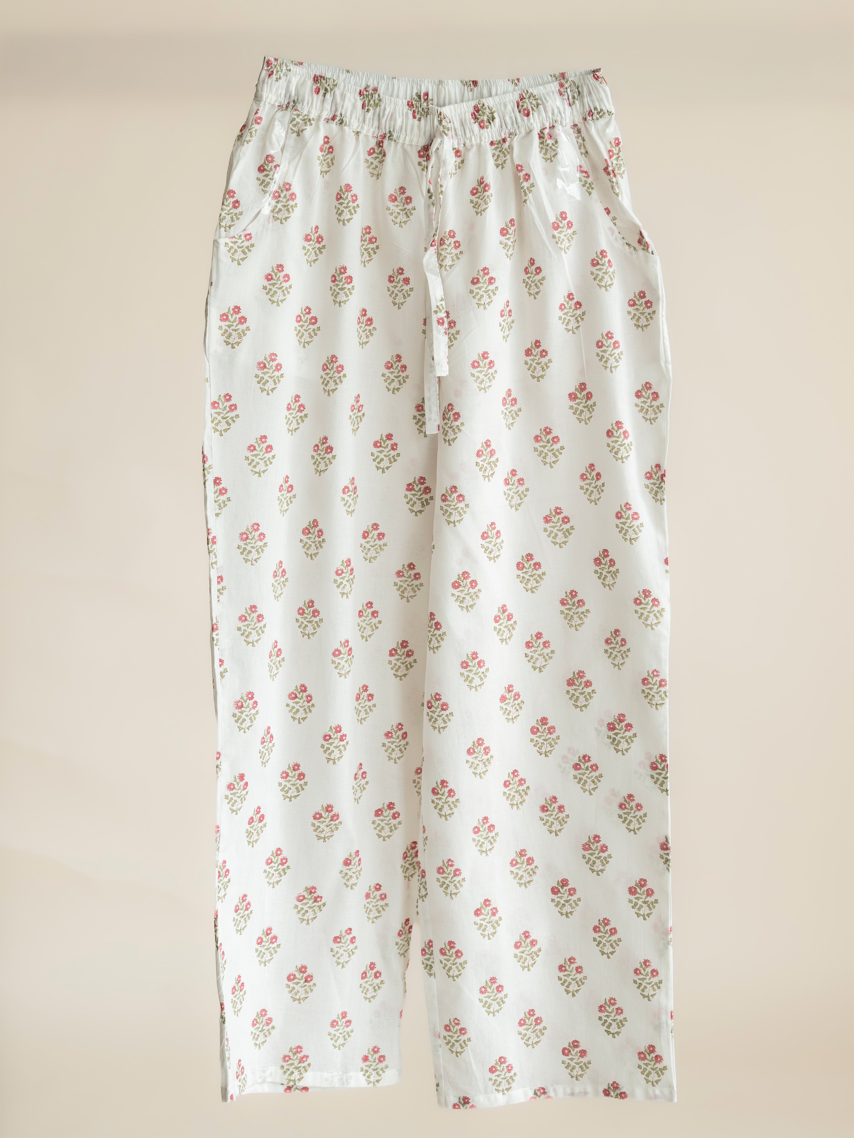 Zuneera Cotton Block Printed A-Line Suit Set
