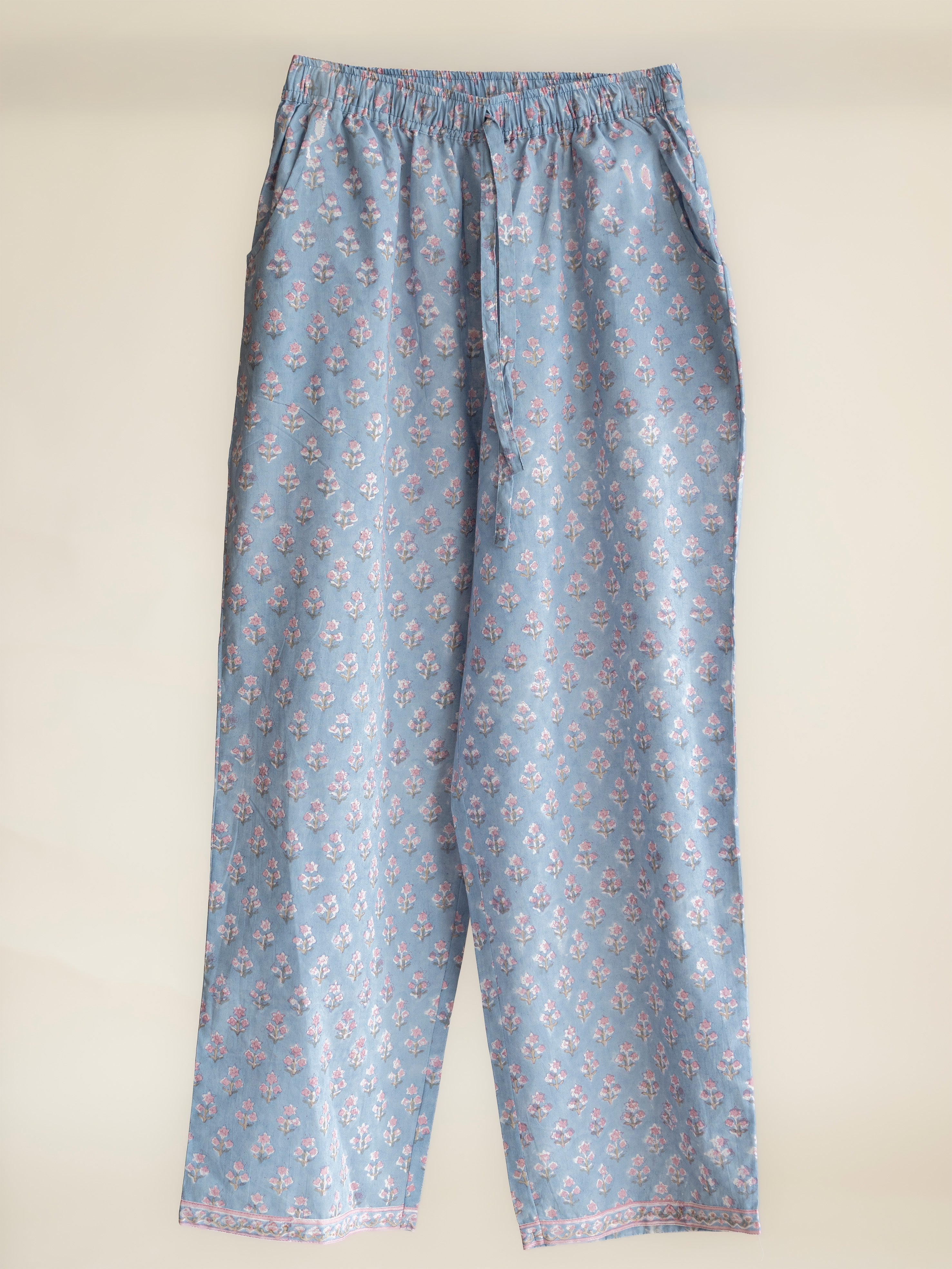 Mihira Cotton Block Printed A-Line Suit Set