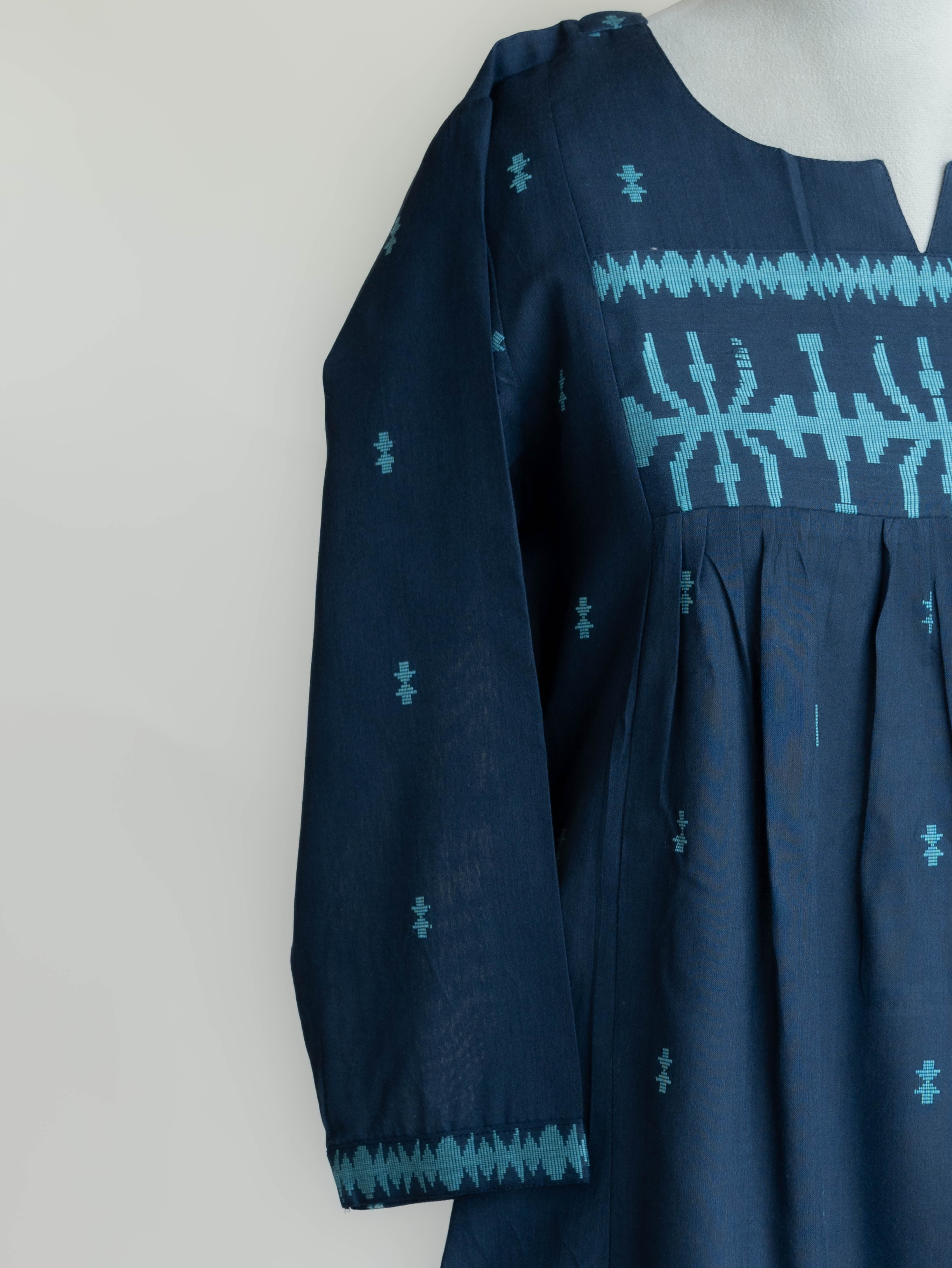 Varaha Cotton Jamdani A-Line Kurta