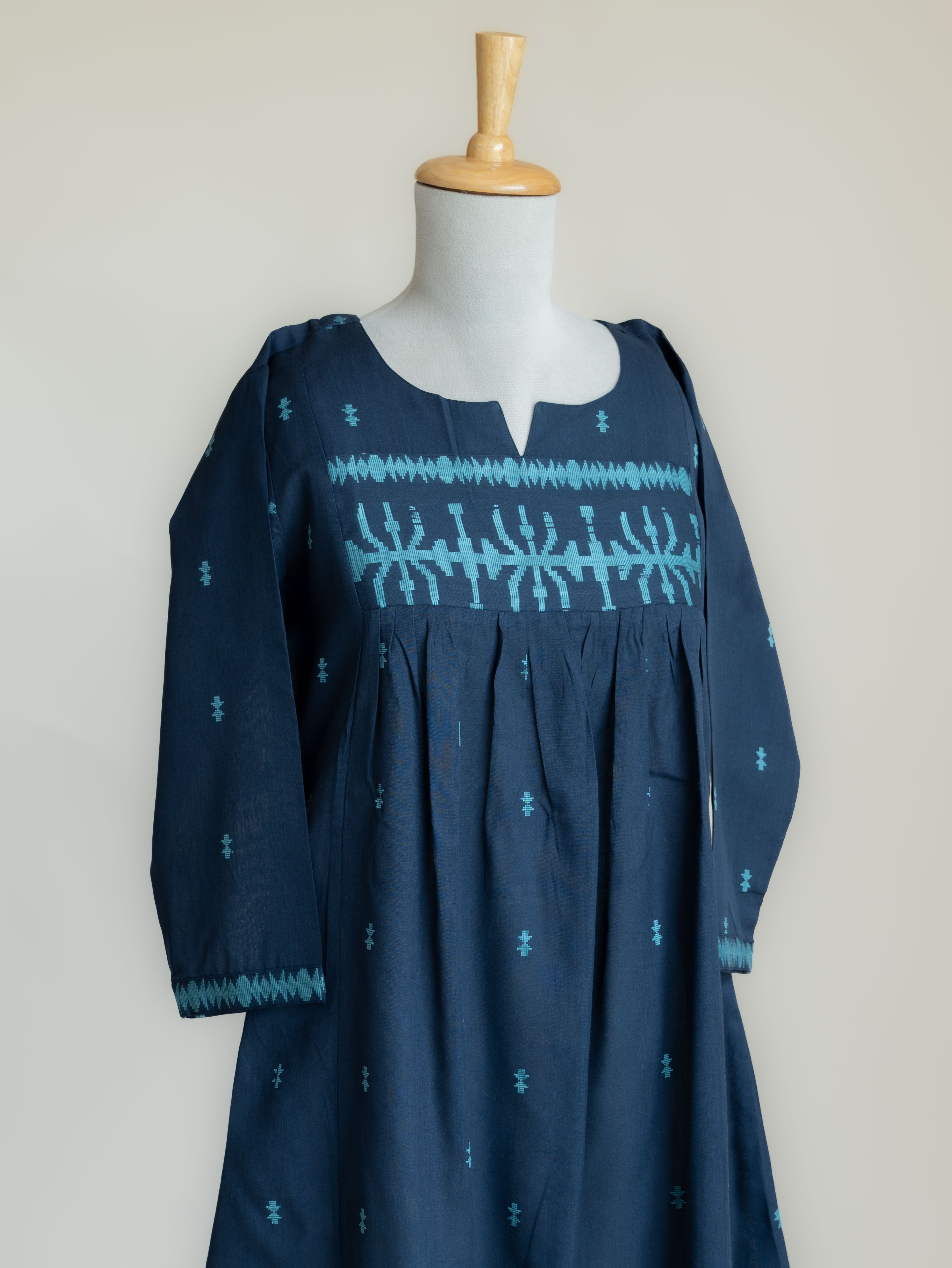 Varaha Cotton Jamdani A-Line Kurta