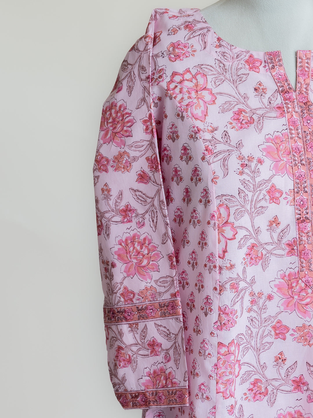 Rafa Cotton Block Printed A-Line Suit Set