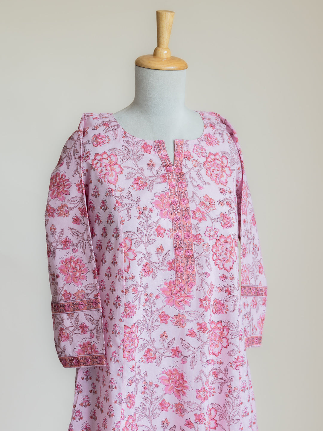 Rafa Cotton Block Printed A-Line Suit Set