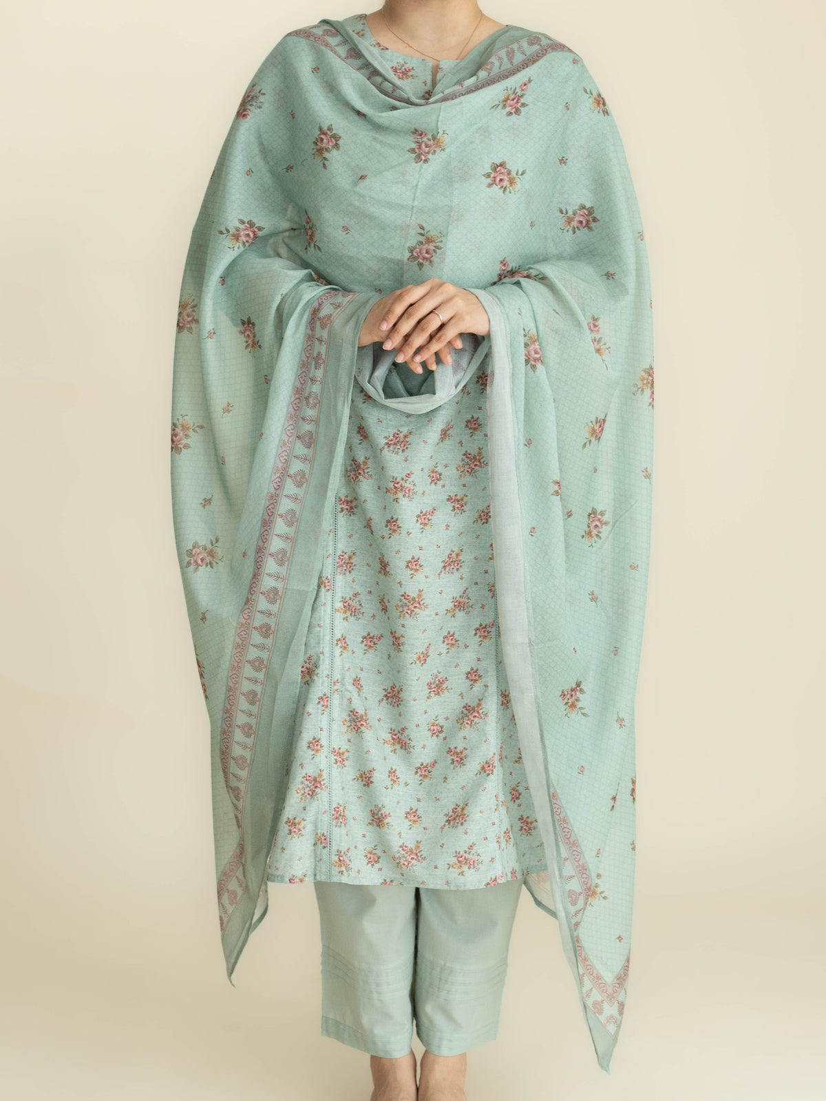 Alina Cotton Digital Printed Straight Suit Set