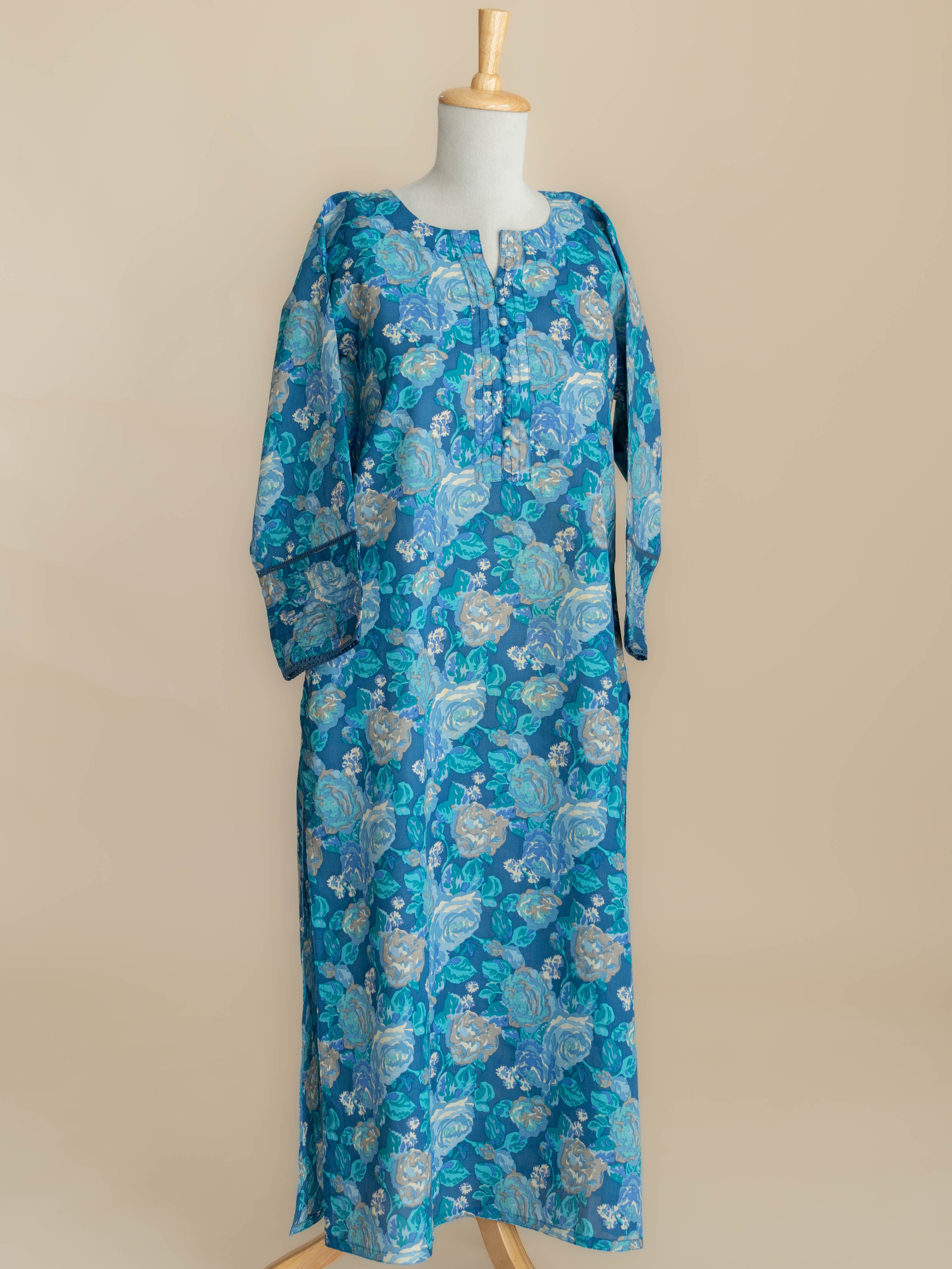 Hawa Cotton Block Printed Straight Kurta