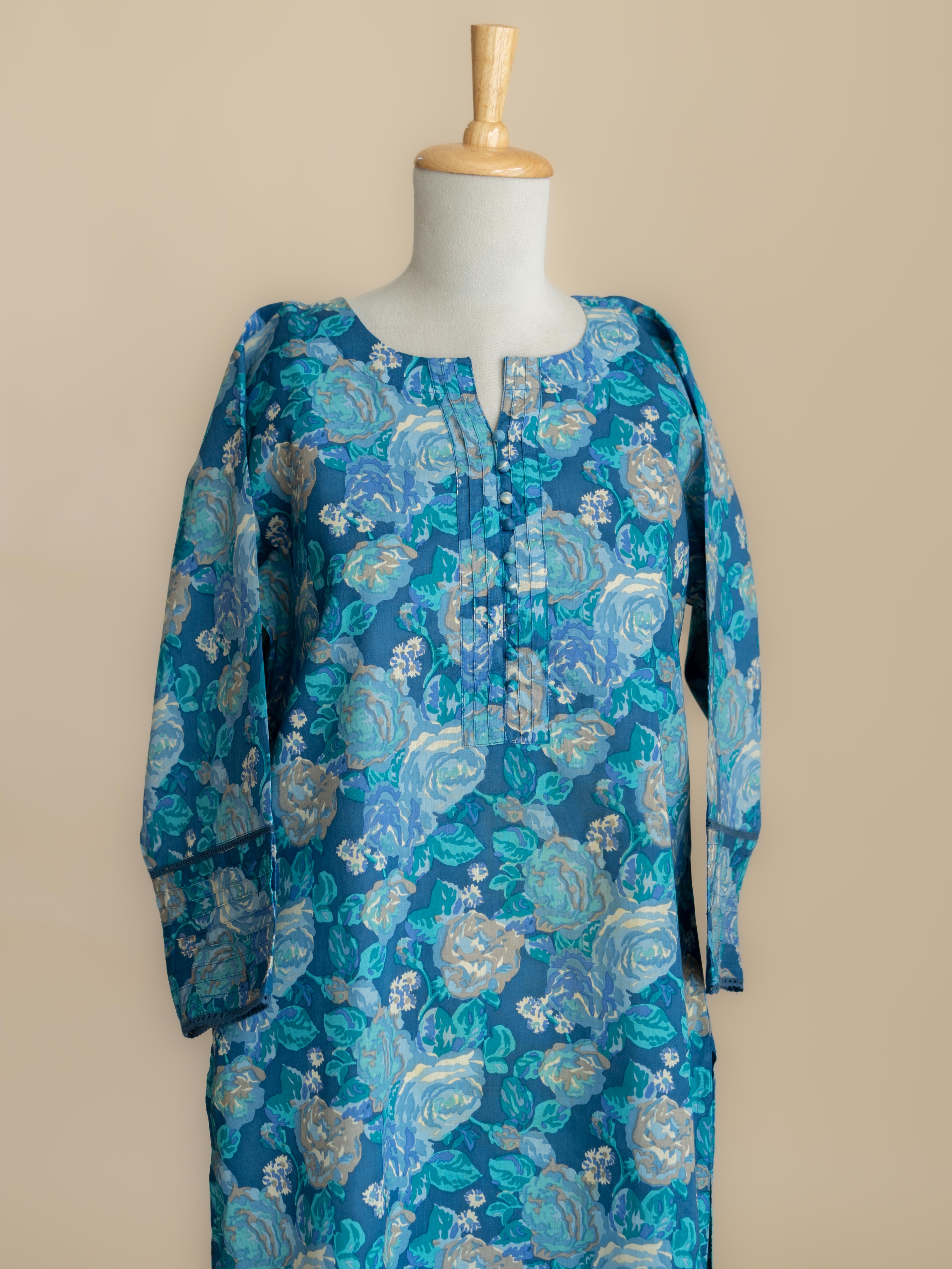 Hawa Cotton Block Printed Straight Kurta
