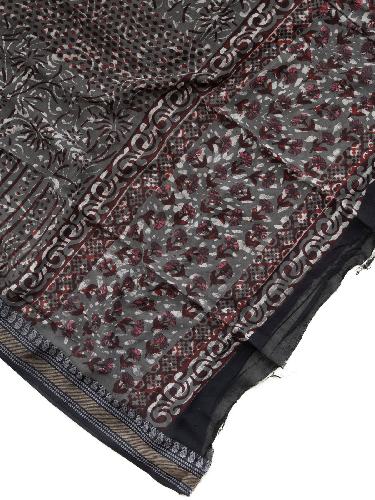 Navara Cotton Block Printed Unstitched Suit Set - 3 Piece