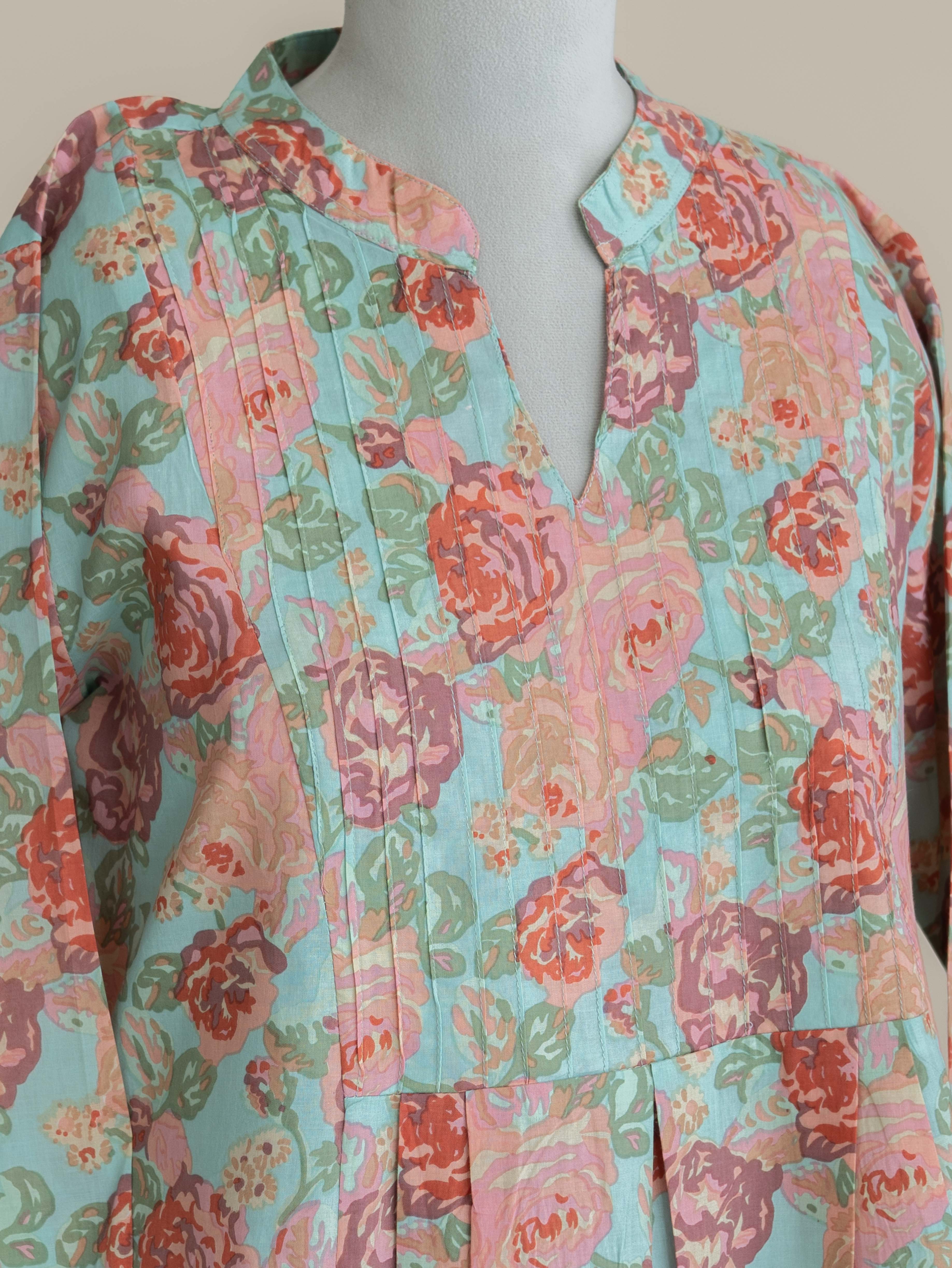 Reyah Cotton Printed A-Line Kurta