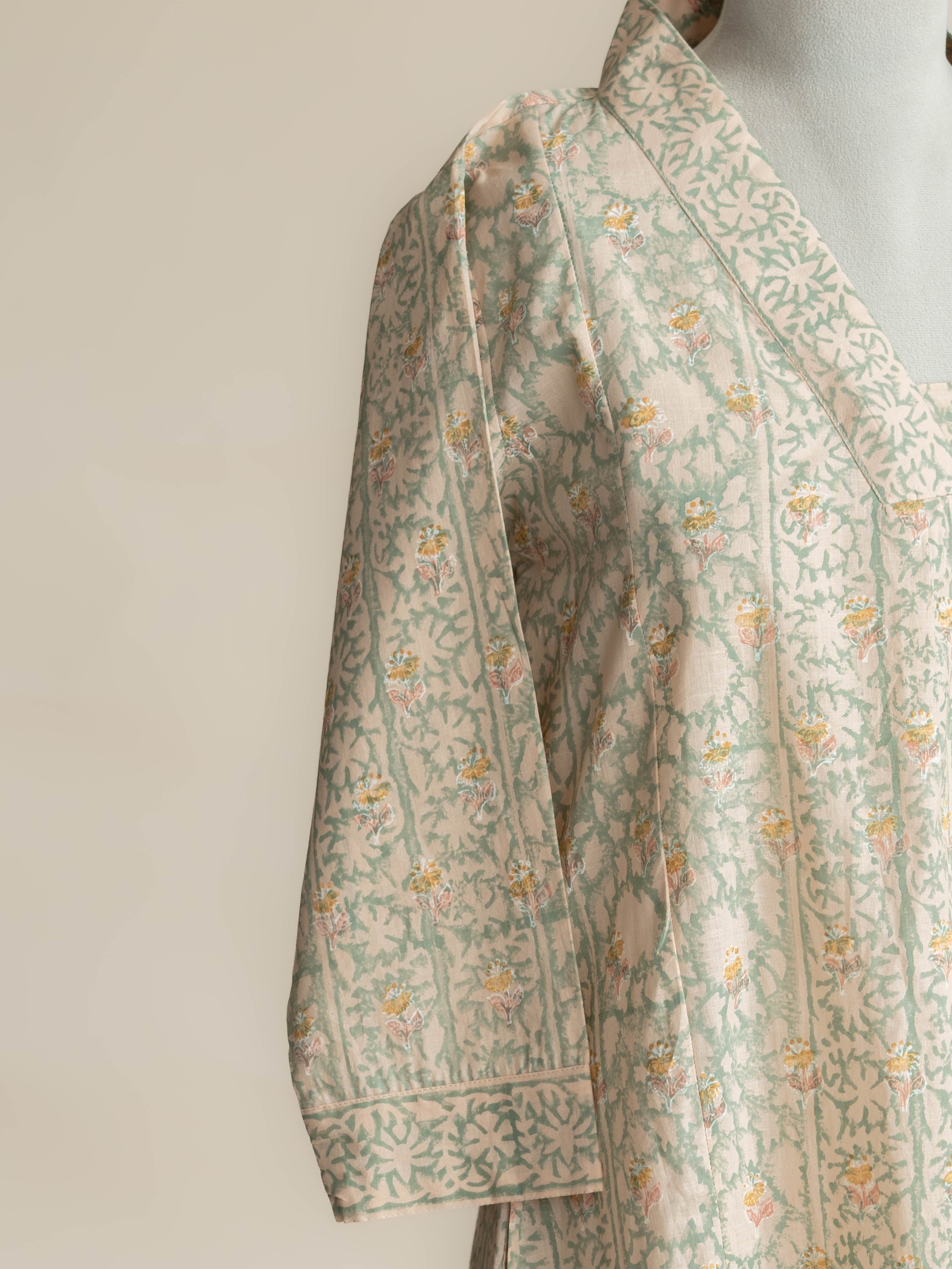 Thaniya Cotton Block Printed A-Line Kurta
