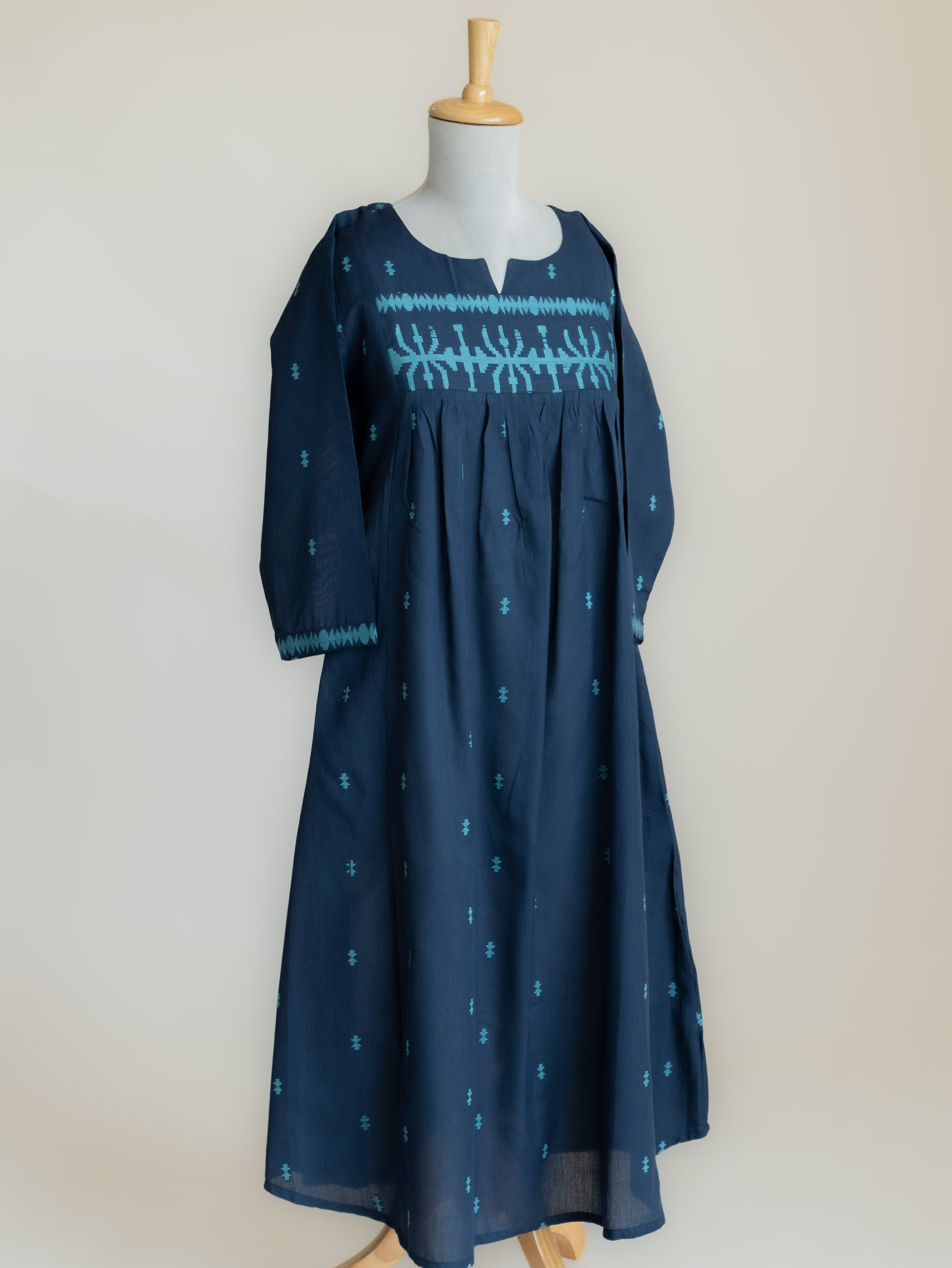 Varaha Cotton Jamdani A-Line Kurta