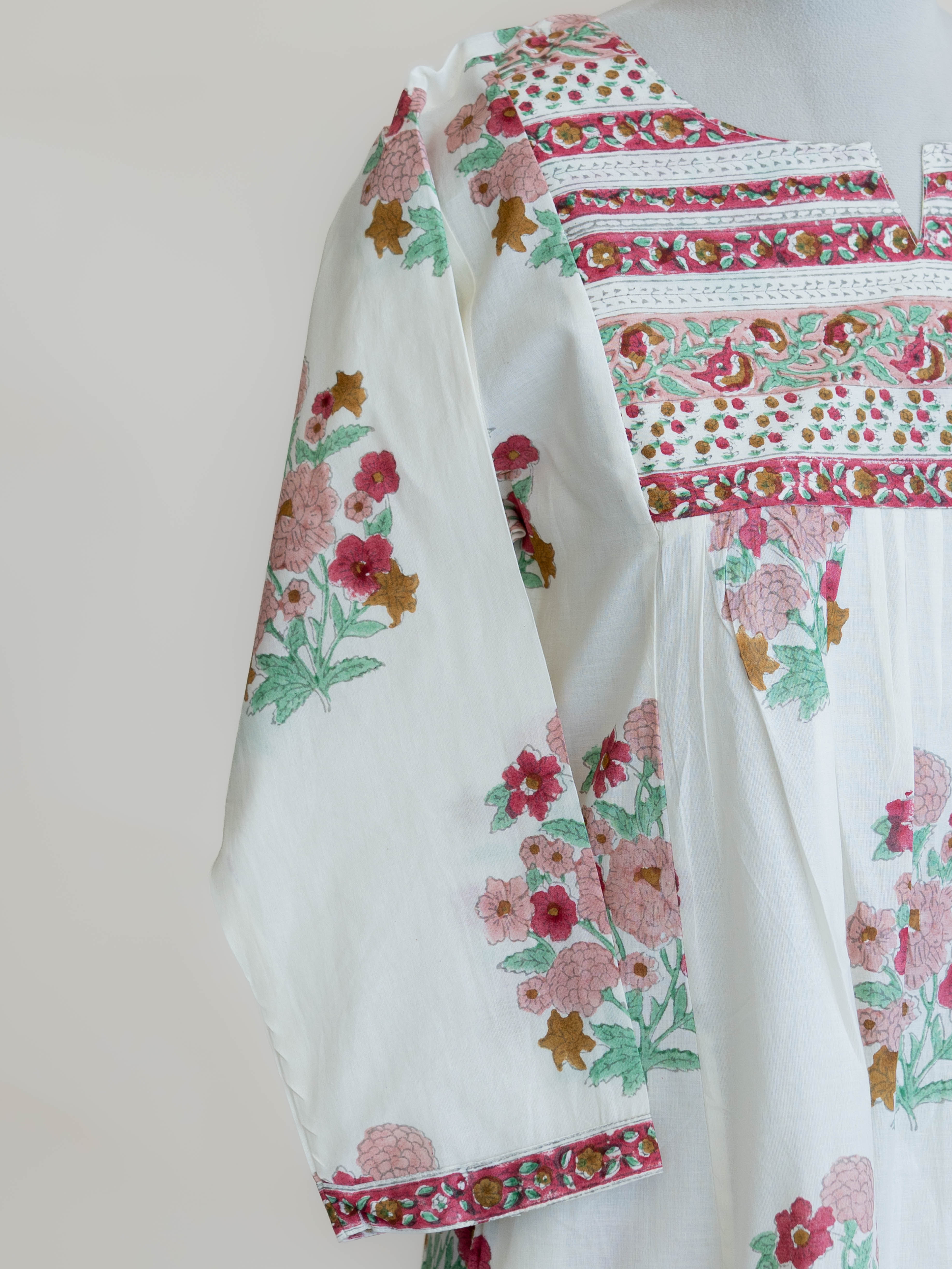 Hitha Cotton Block Printed A-Line Suit Set