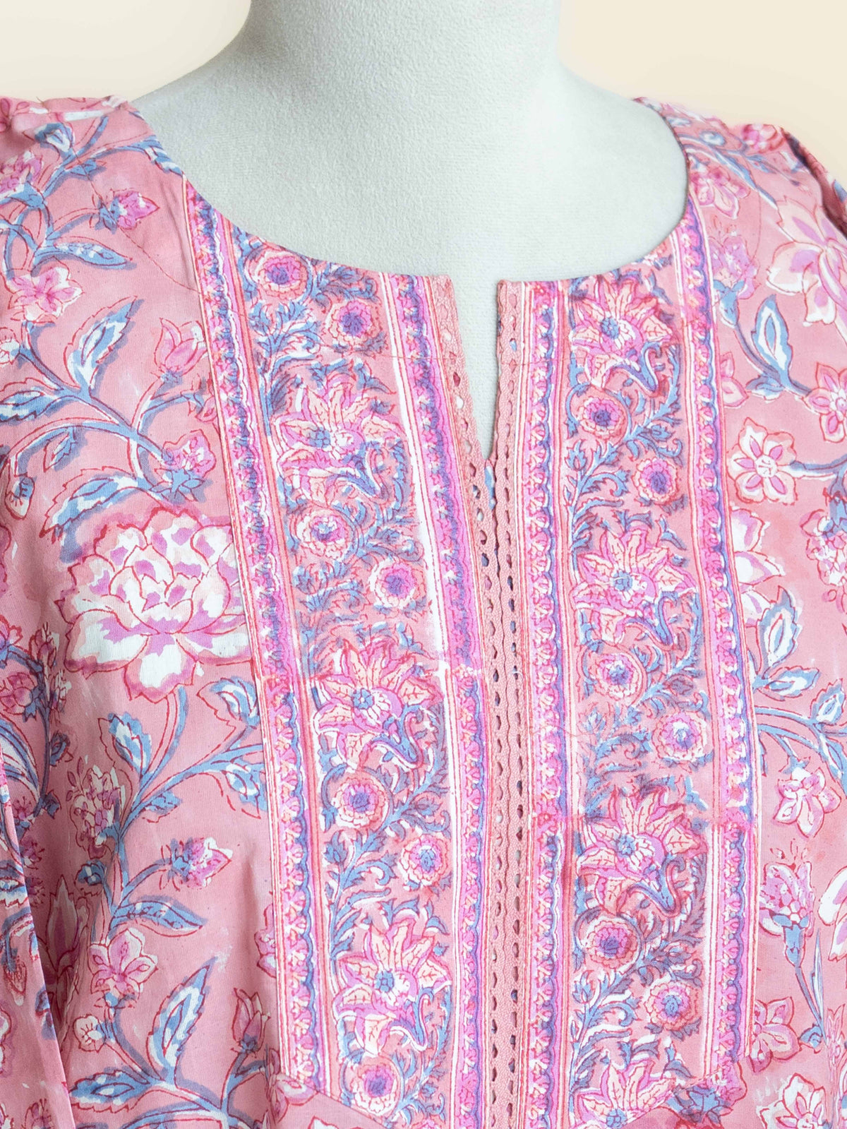 Avenika Cotton Block Printed Straight Suit Set