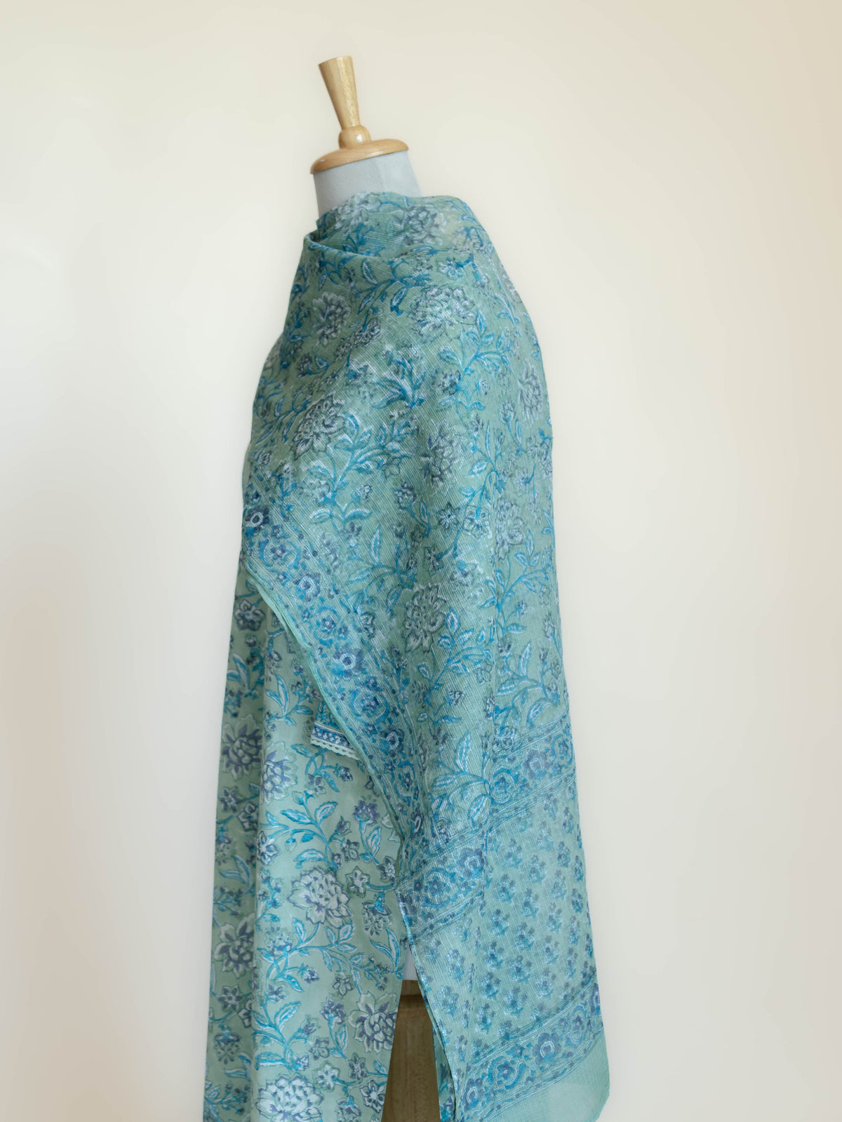 Marwa Cotton Block Printed Straight Suit Set