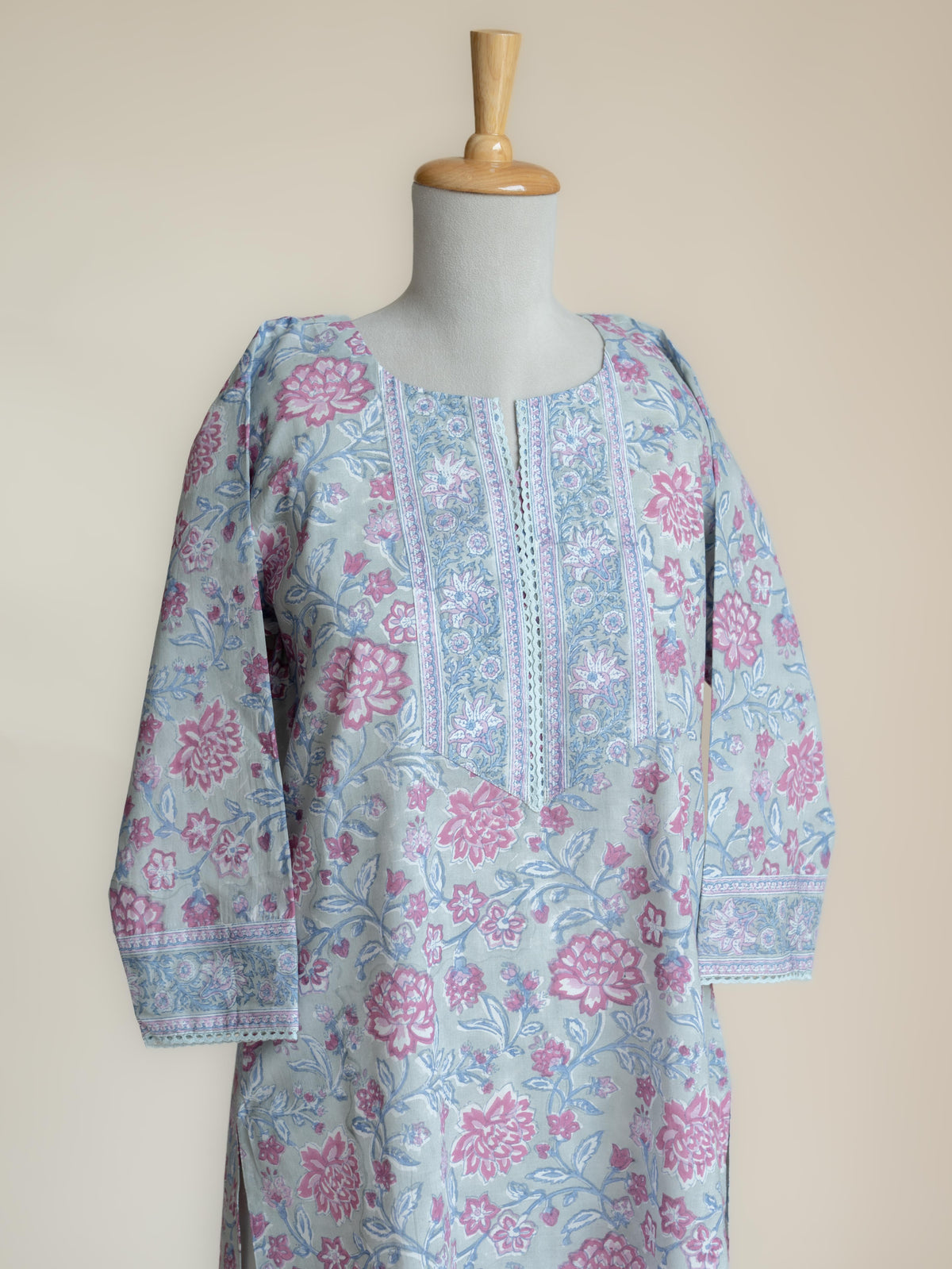 Manvi Cotton Block Printed Straight Suit Set