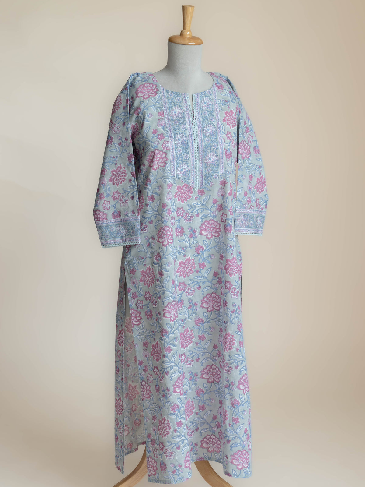 Manvi Cotton Block Printed Straight Suit Set