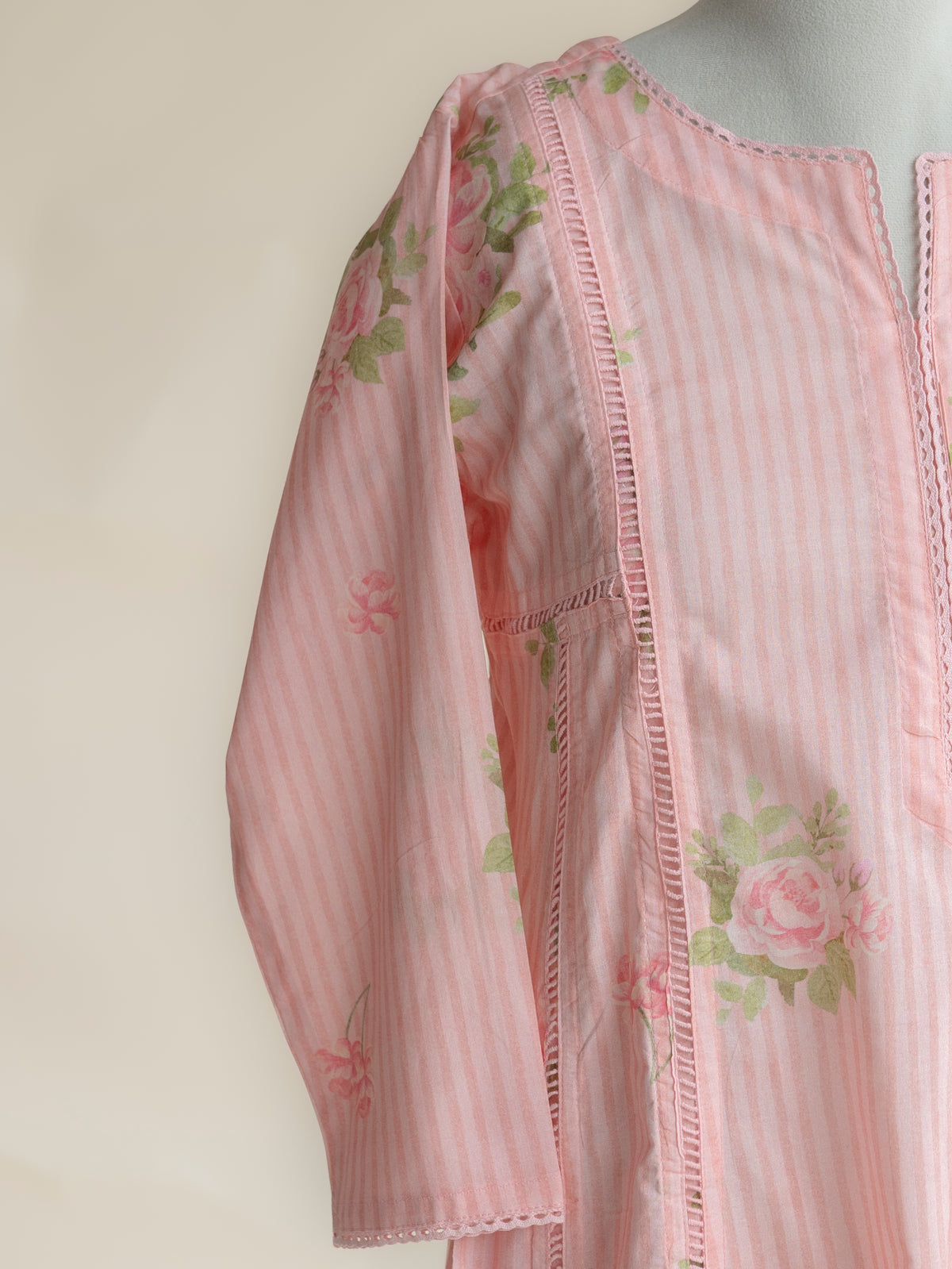 Ahma Cotton Printed A-Line Suit Set