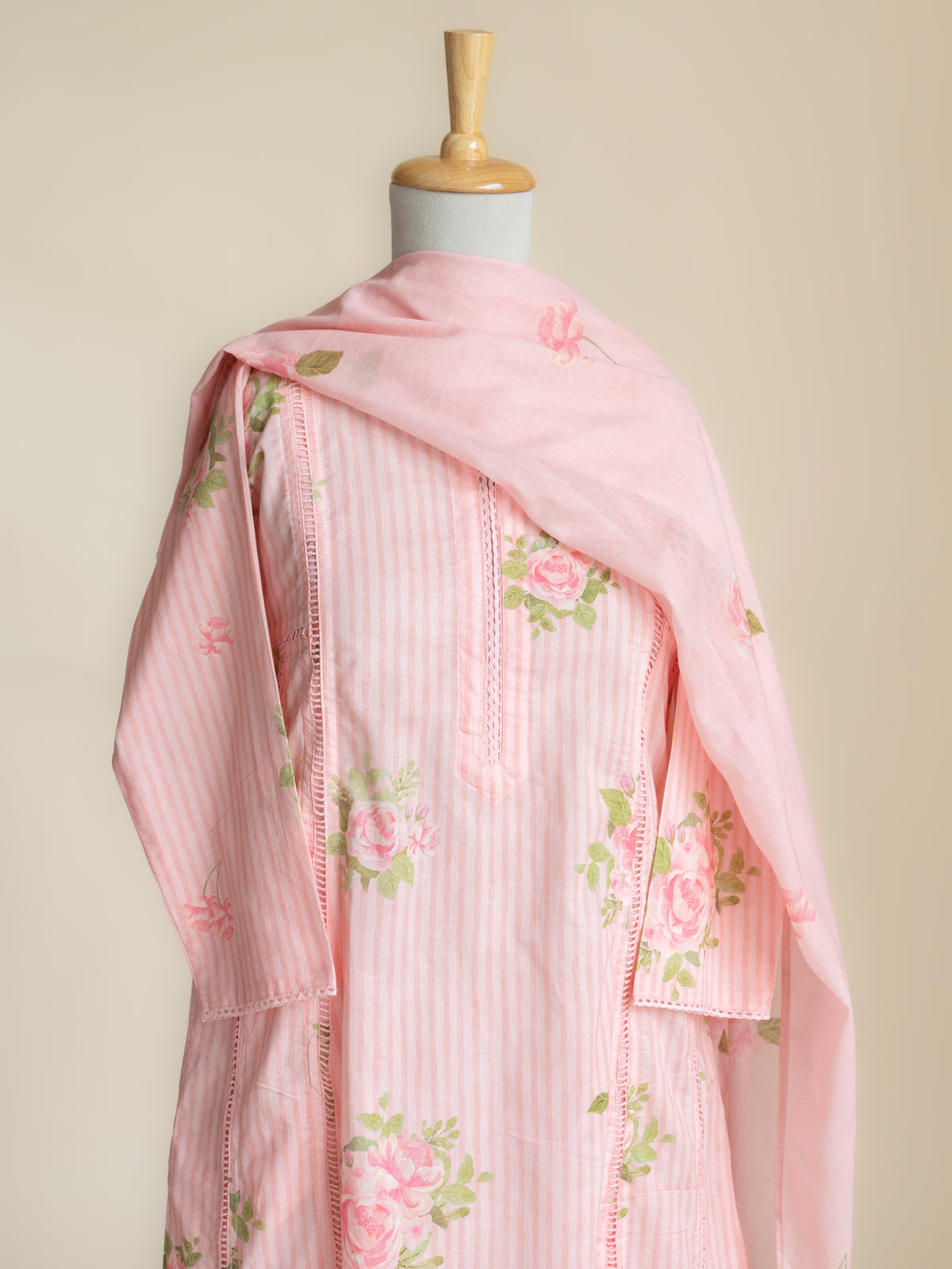 Ahma Cotton Printed A-Line Suit Set