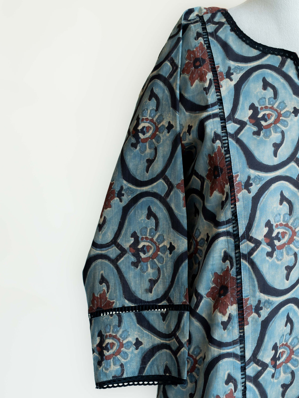 Jugal Cotton Block Printed Straight Kurta