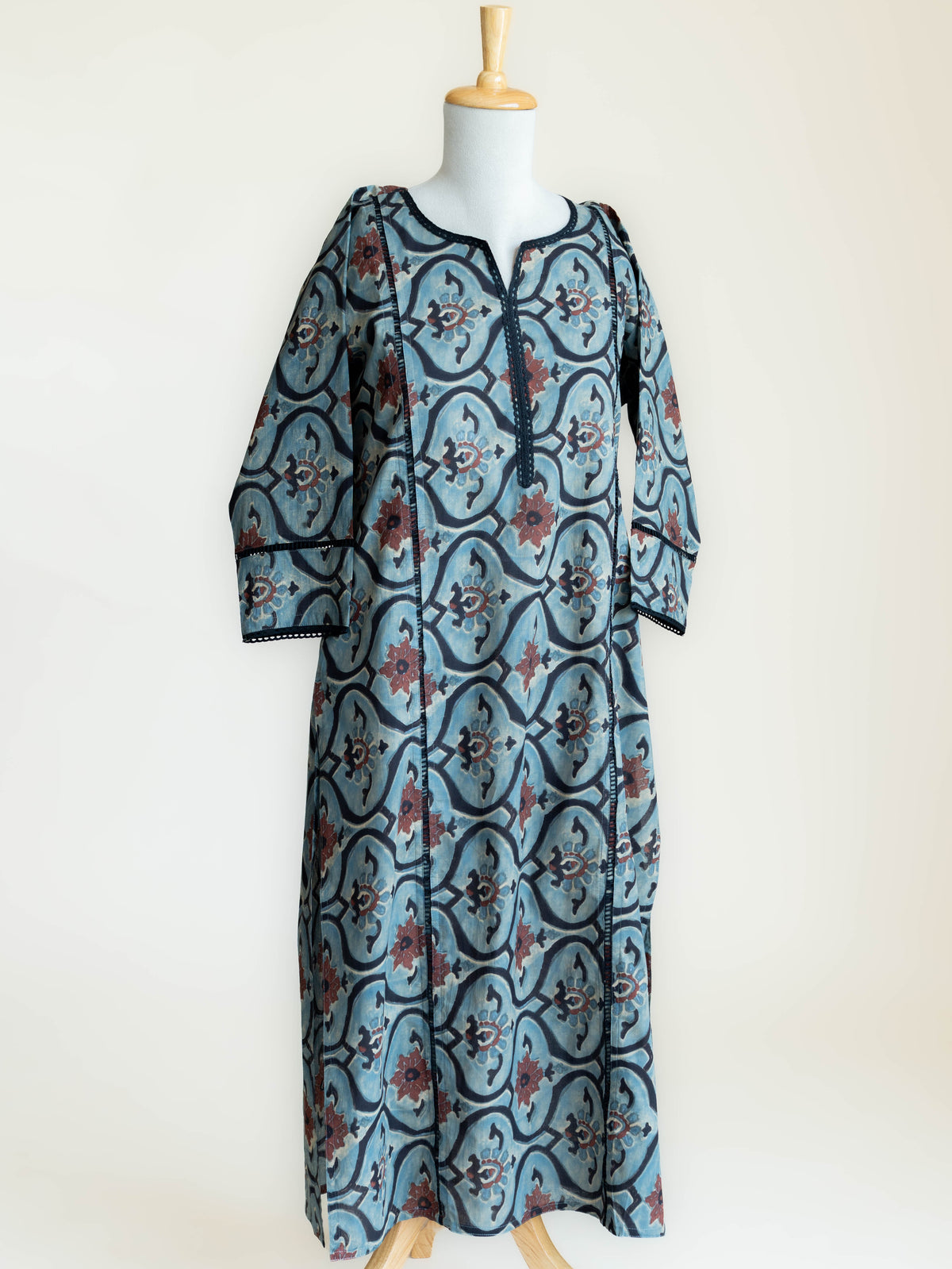 Jugal Cotton Block Printed Straight Kurta