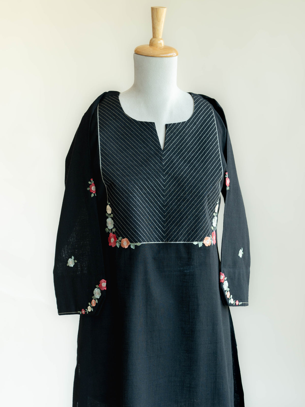 Mishara Cotton Embroidered A-Line Kurta