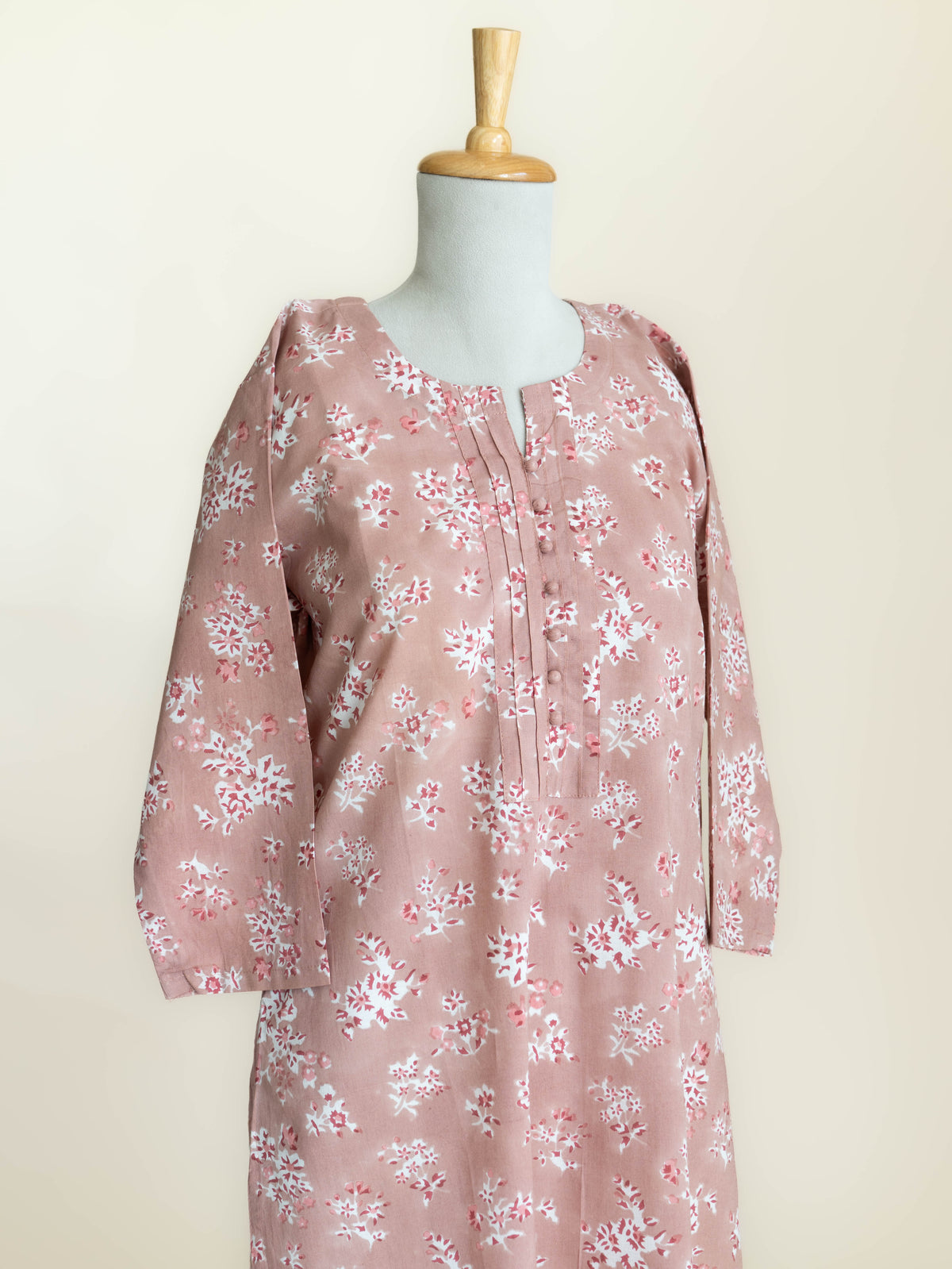 Leyla Cotton Block Printed Straight Kurta