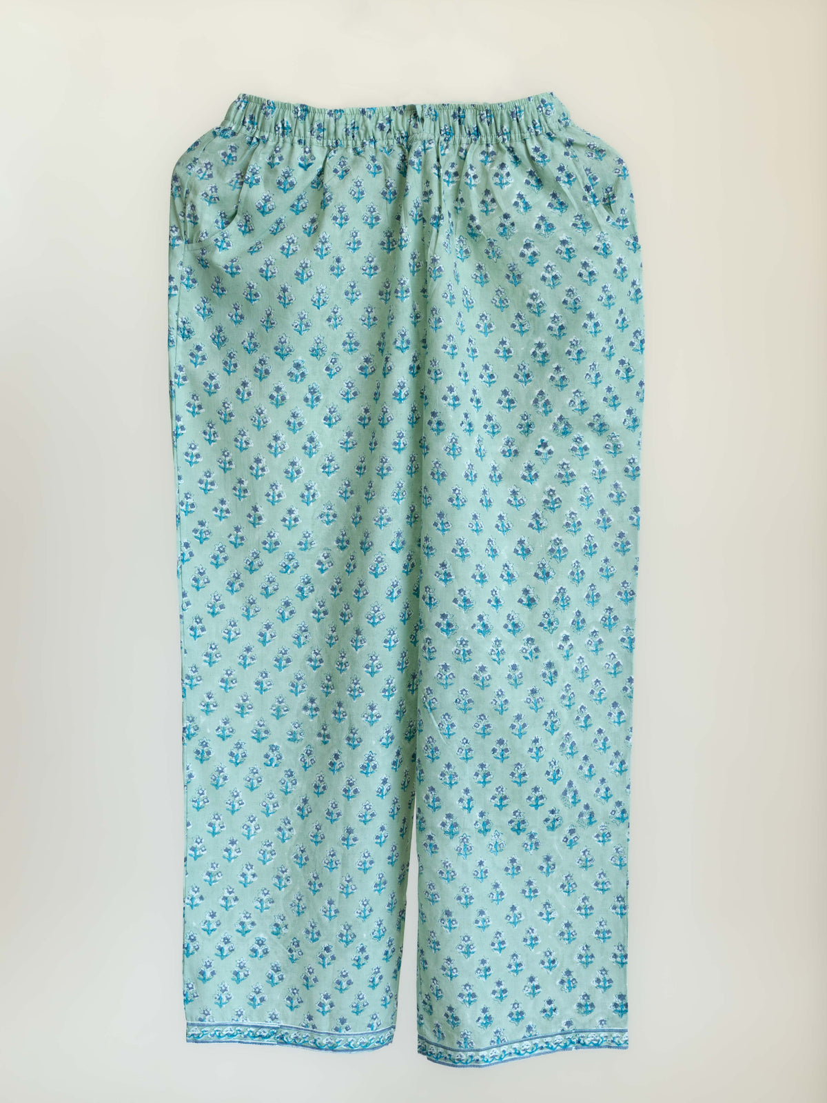 Marwa Cotton Block Printed Straight Suit Set