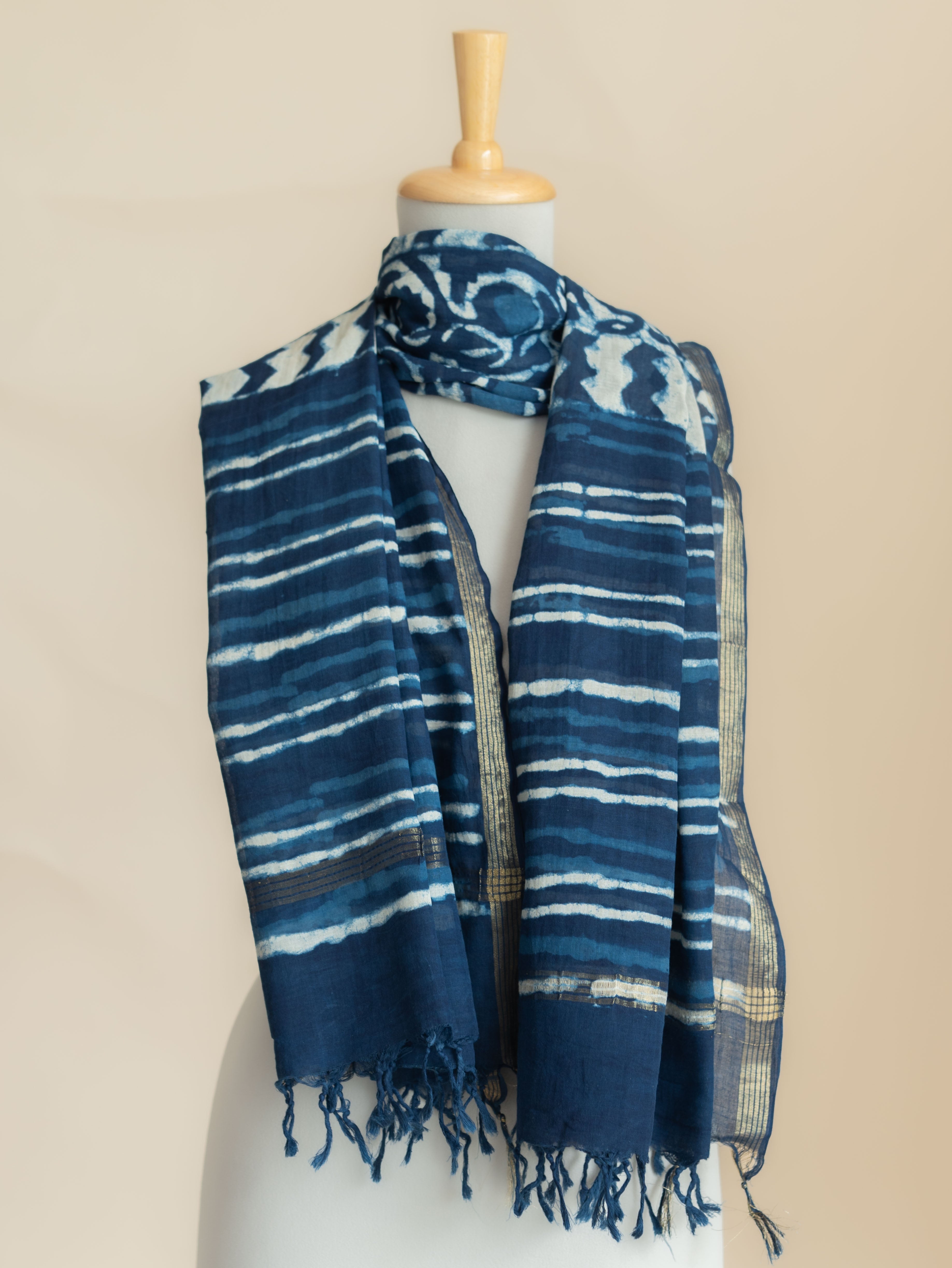Nadha Cotton Block Printed Dupatta
