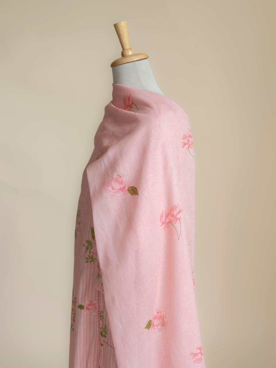 Ahma Cotton Printed A-Line Suit Set