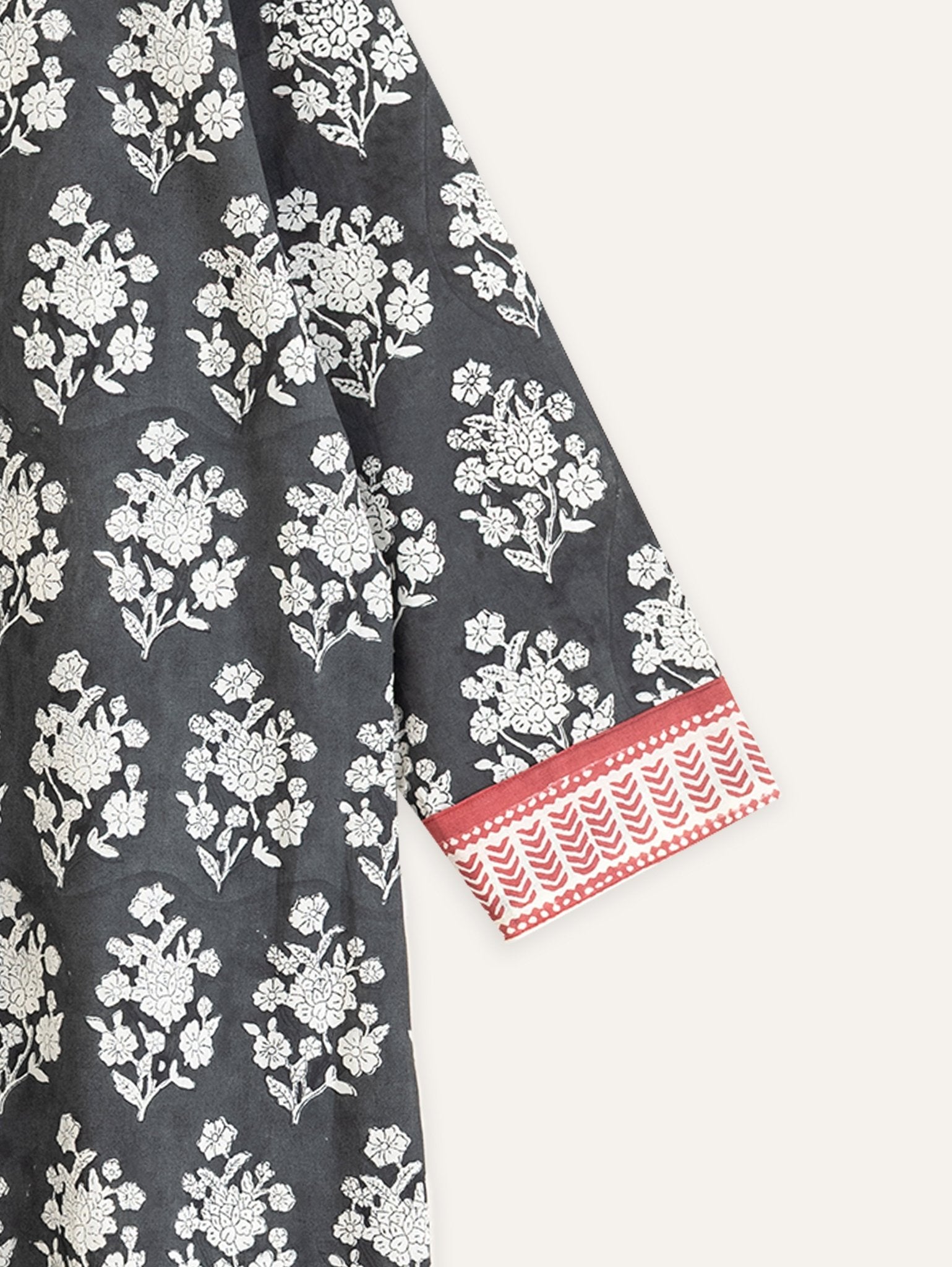 Aafiya Cotton Block Printed Straight Kurta - AINA