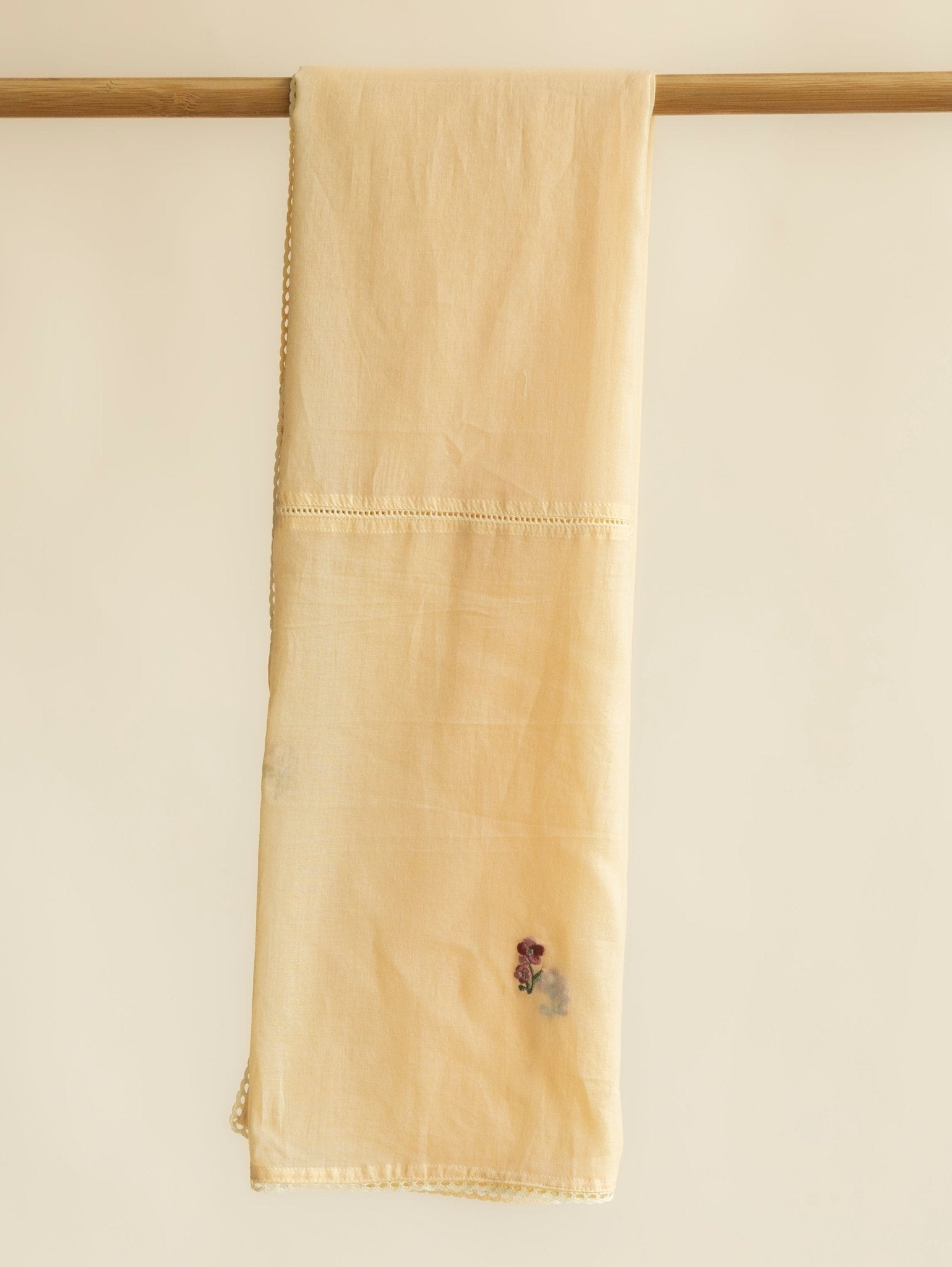 Abeer Mul Cotton Embroidered Dupatta - AINA