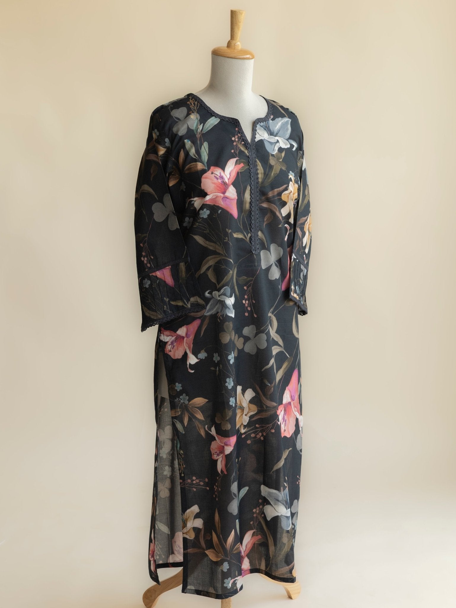 Afiya Cotton Lawn Digital Print Straight Kurta - AINA